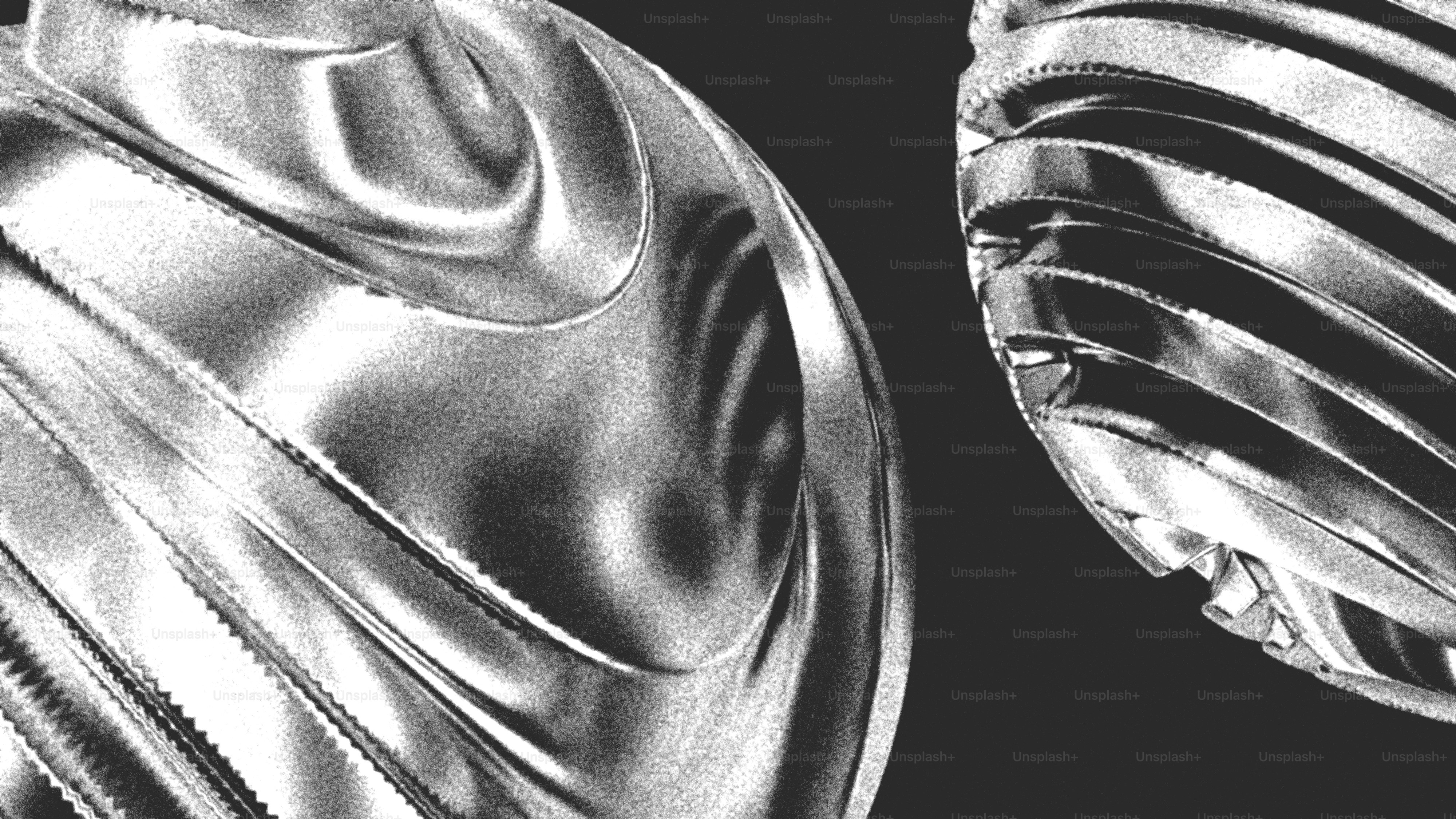 Abstract metallic forms with swirling patterns photo – Abstract Image ...