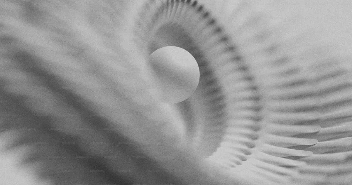 Common Central Sphere Pattern Development Abstract spiral pattern with a central sphere photo – Abstract Image on ...