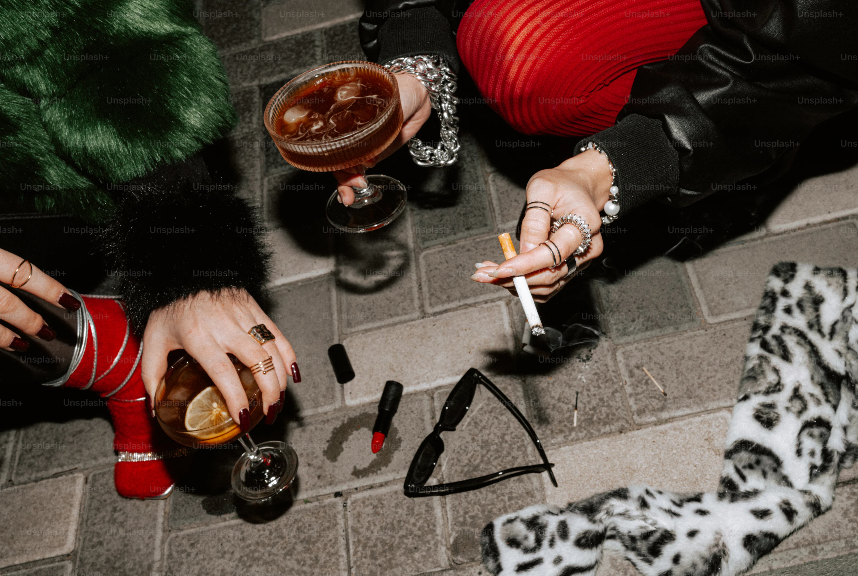 cigarette friends smoking together Two Drag Together" by Stocksy Contributor "Clique Images" Young girls friends smoke cigarette