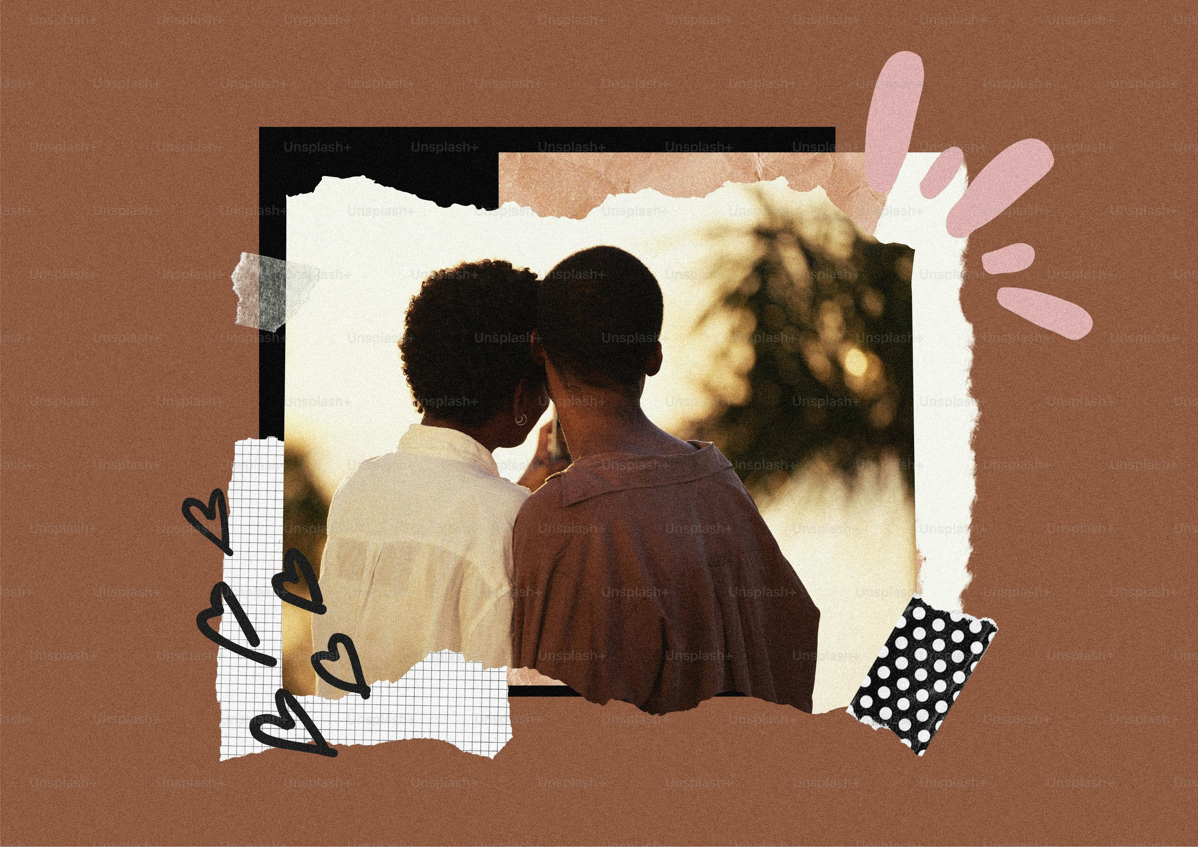 Two people sharing a private moment outdoors