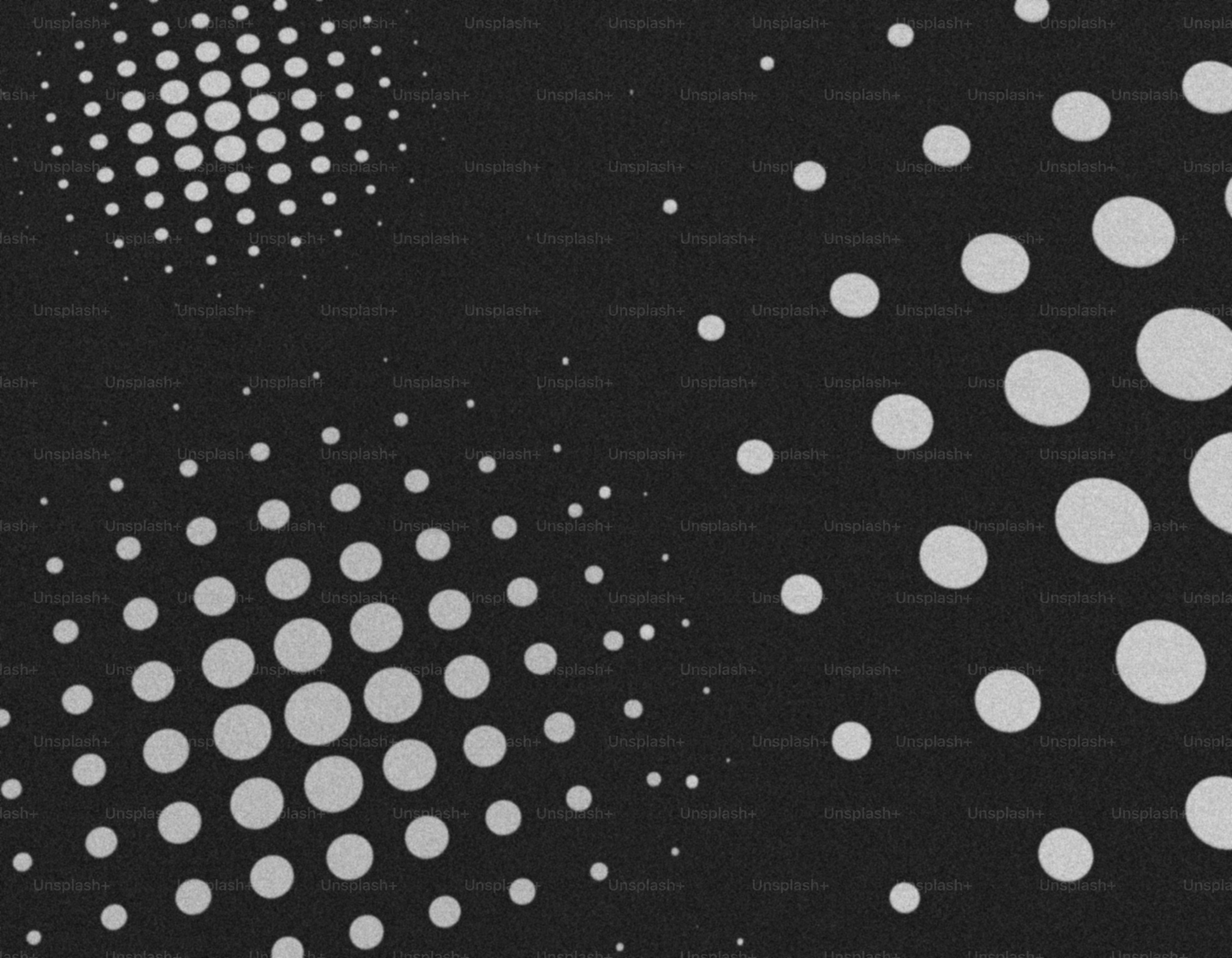 Halftone dots pattern on a dark background
