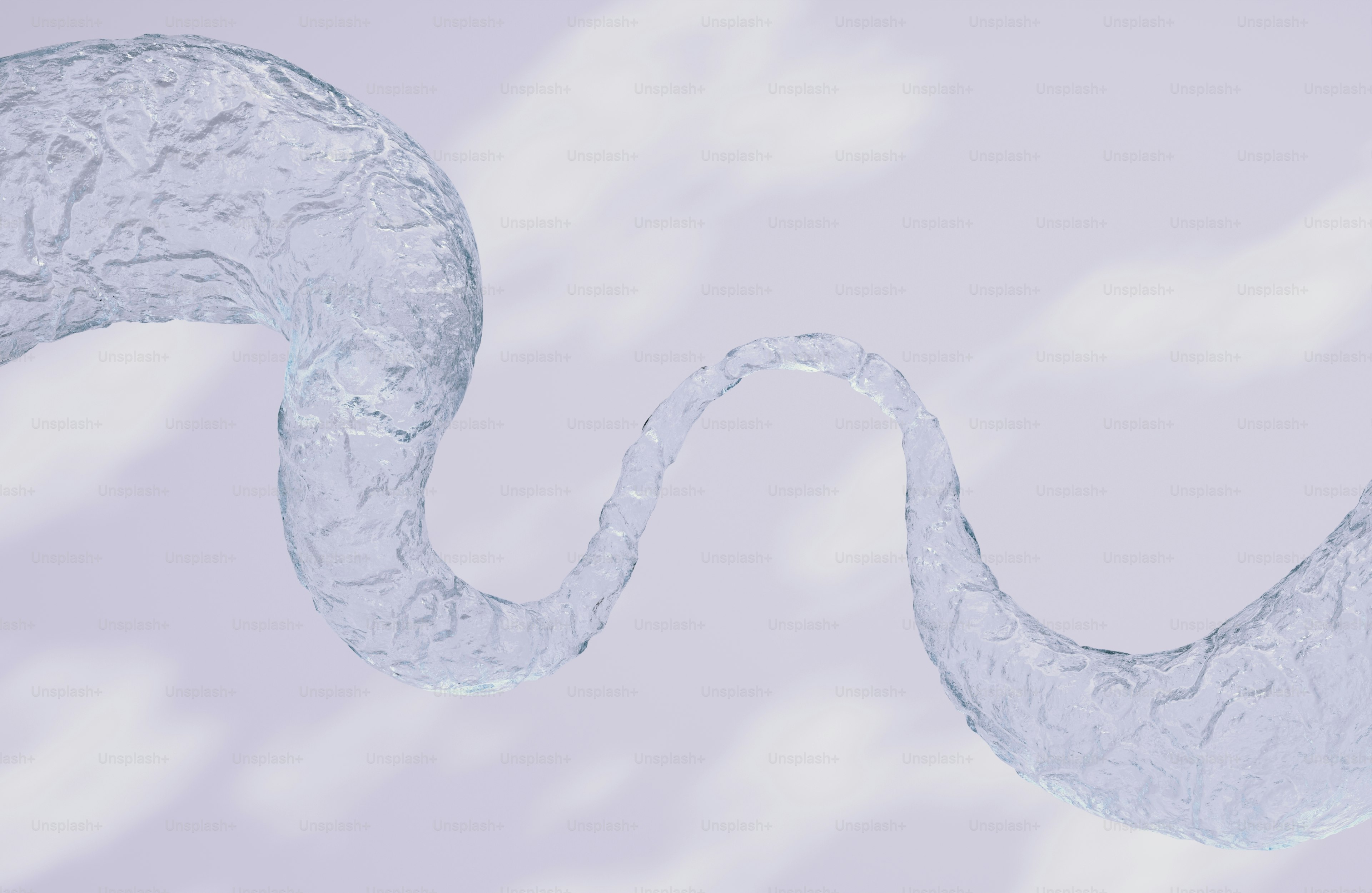 A wavy, translucent ribbon against a light background photo – Abstract ...