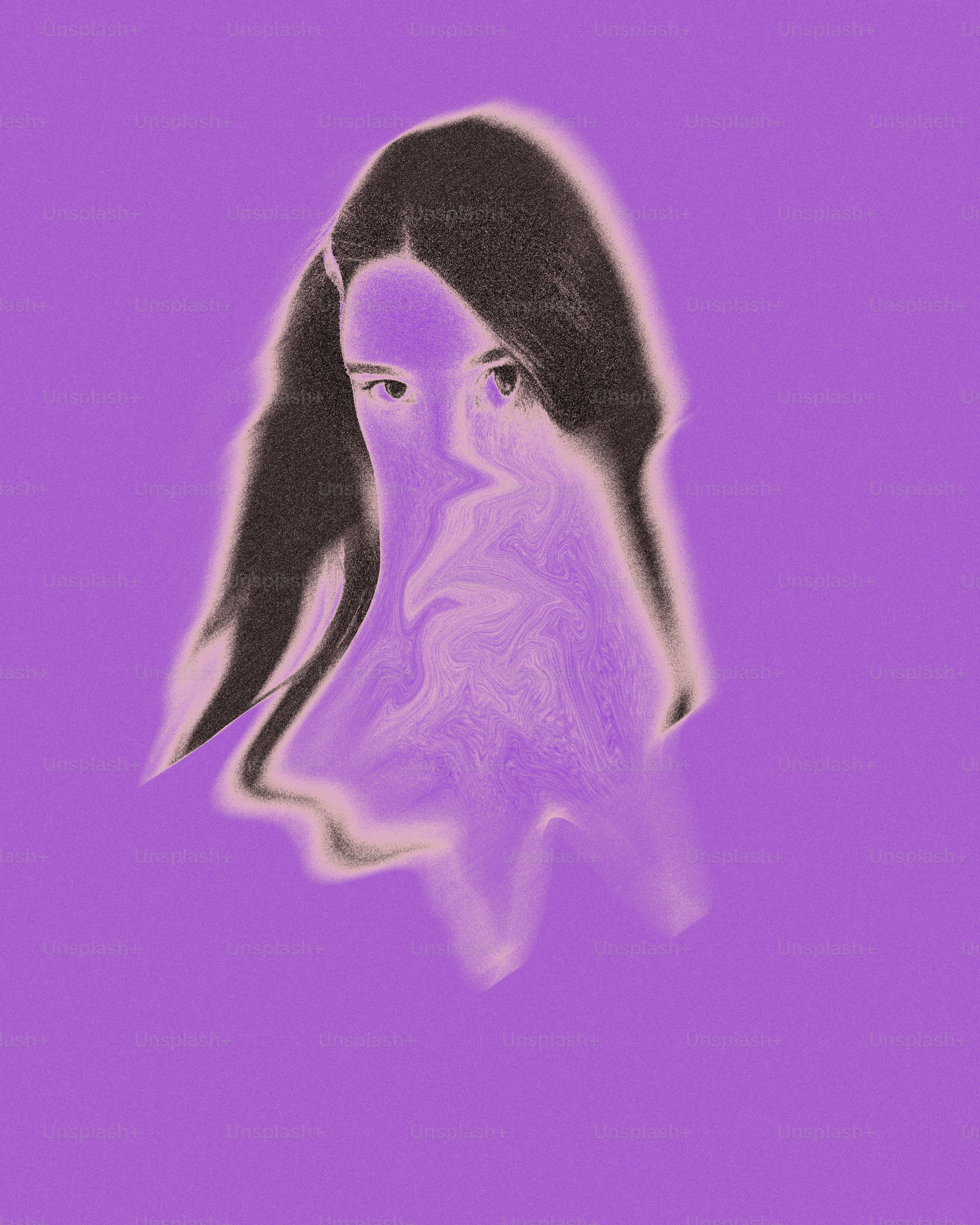 Distorted face of a woman with hand on head photo – Face Image on Unsplash