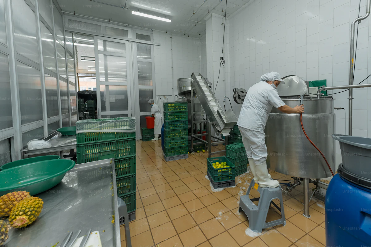 Industrial spray drying food processing facility