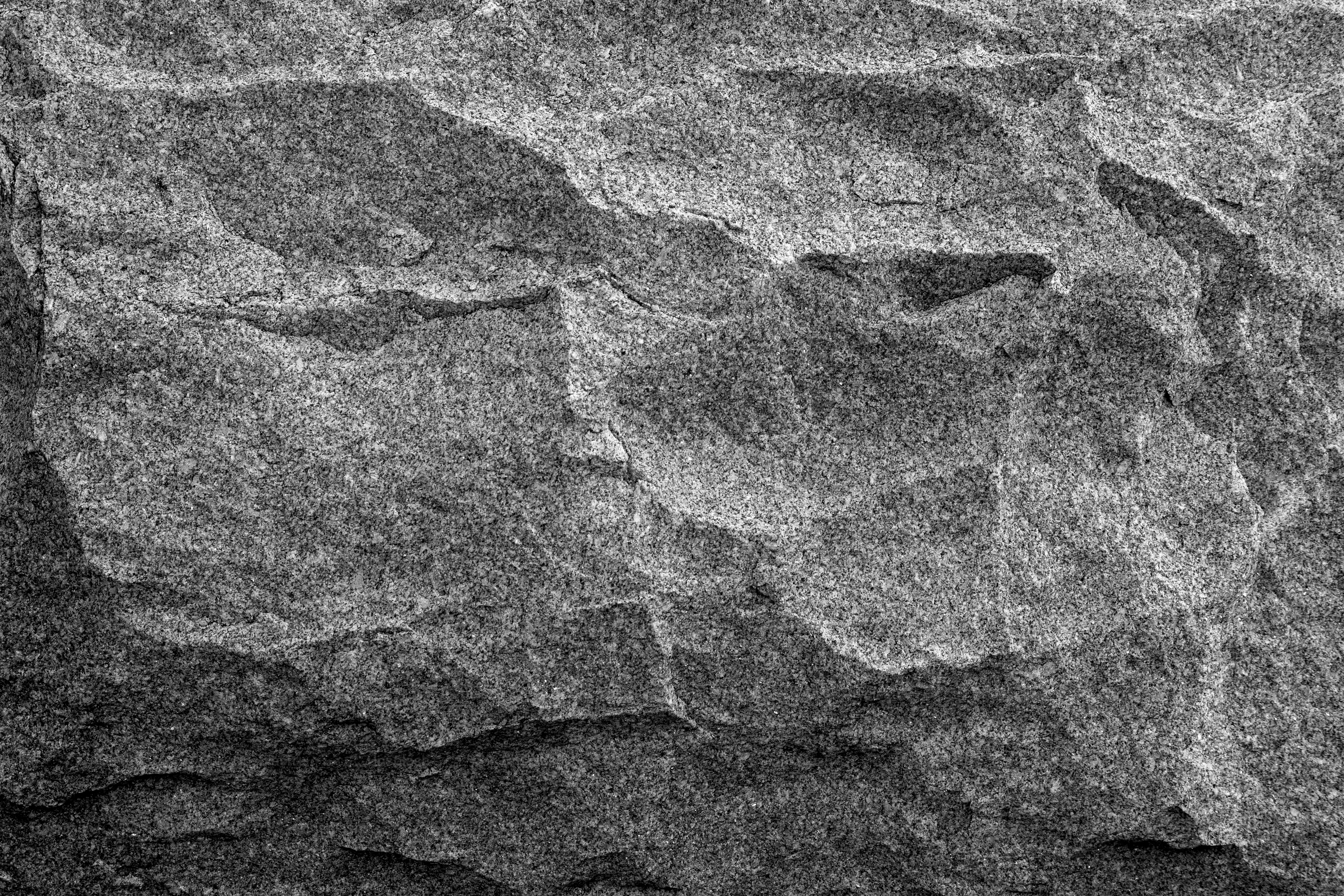 Close-up of a rough, textured gray stone surface.