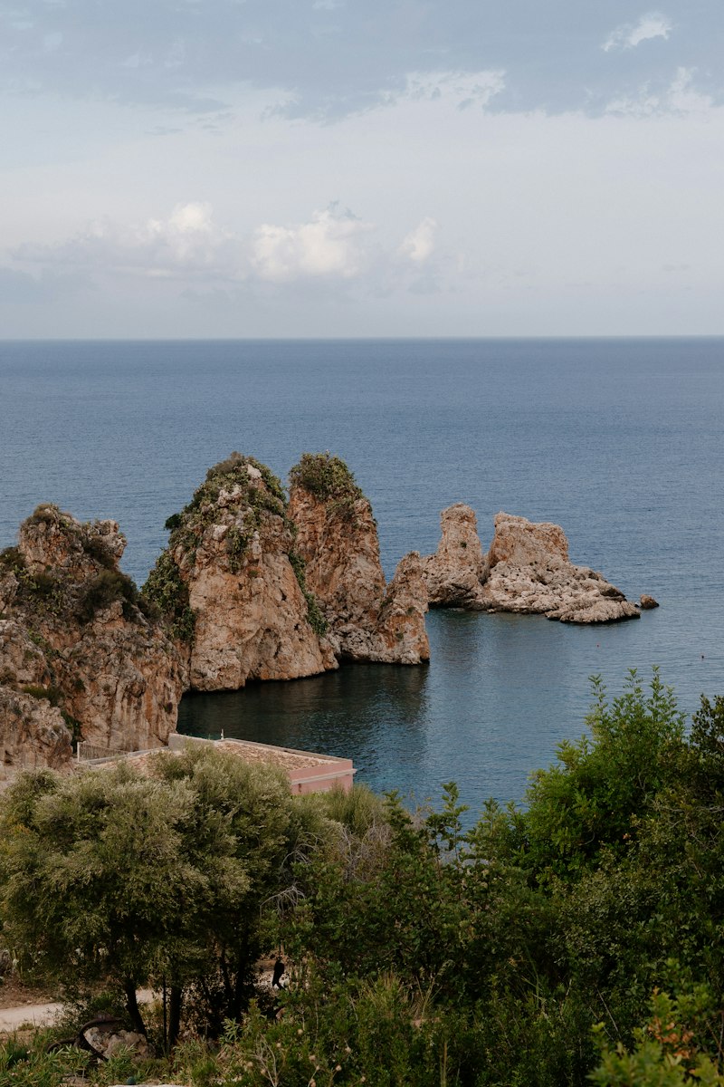 Tonnara di Scopello and the faraglioni sea stacks