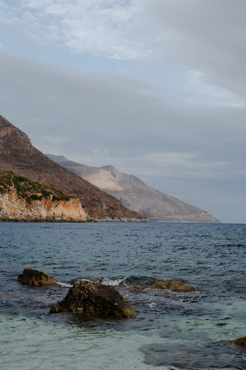 Rocky coastline of the Zingaro reserve