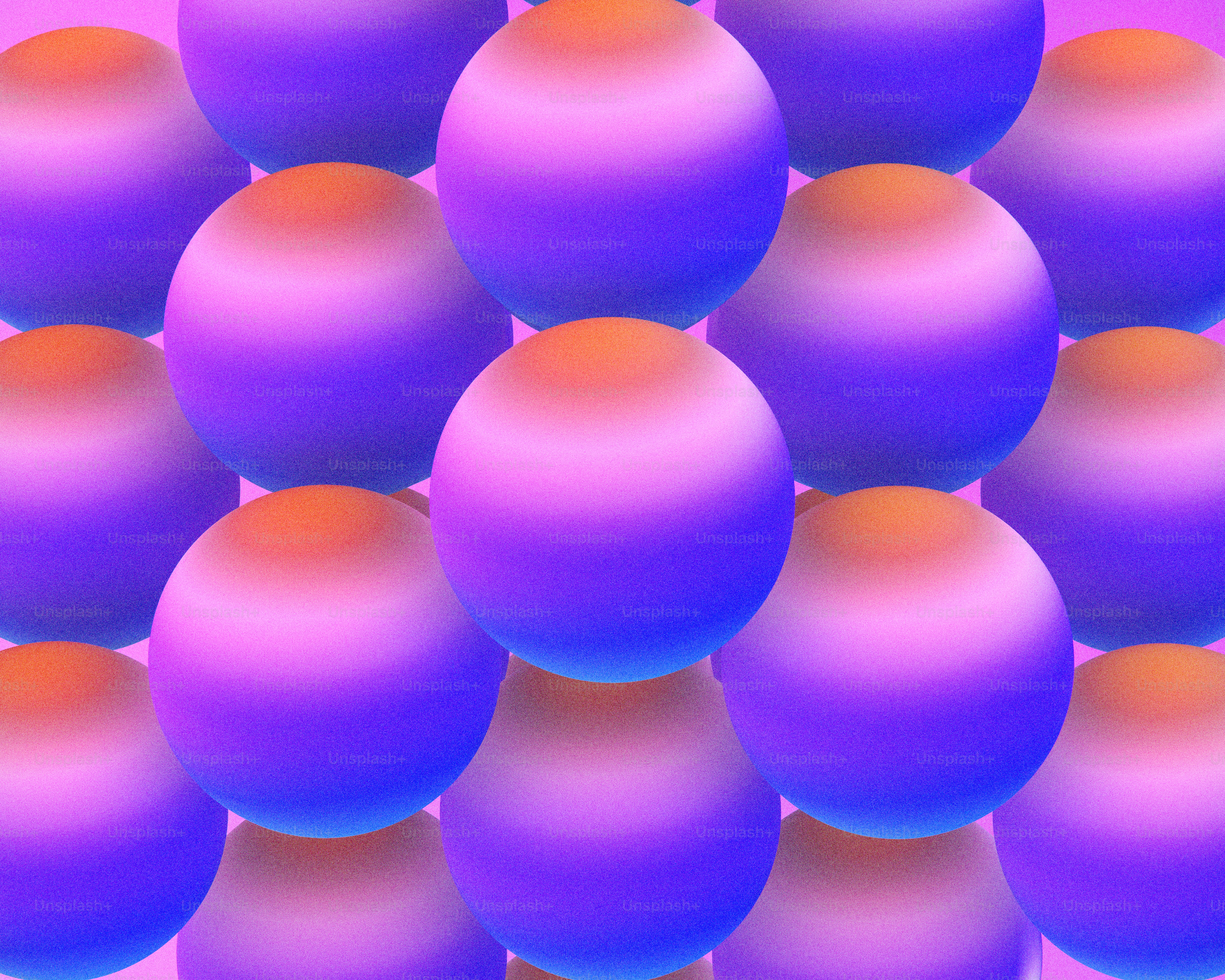 Abstract colorful spheres with glowing edges photo – Wallpaper Image on ...