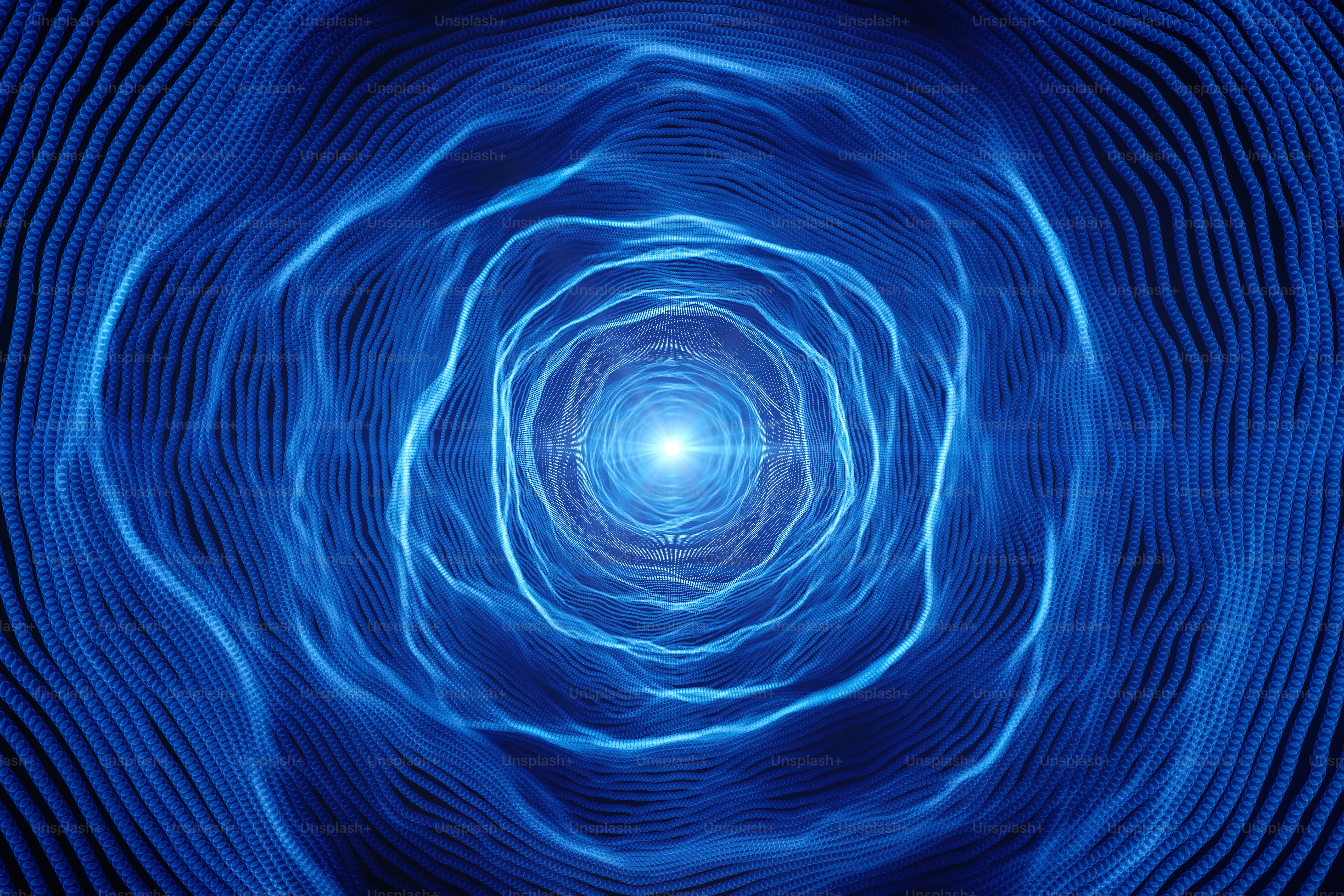 Abstract dots tunnel background.