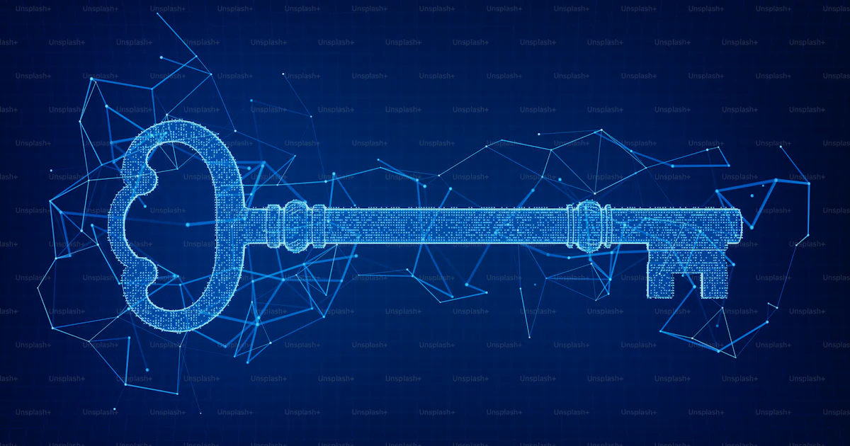Key Digital Drawing Digital key with connections. photo – Abstract Image on Unsplash