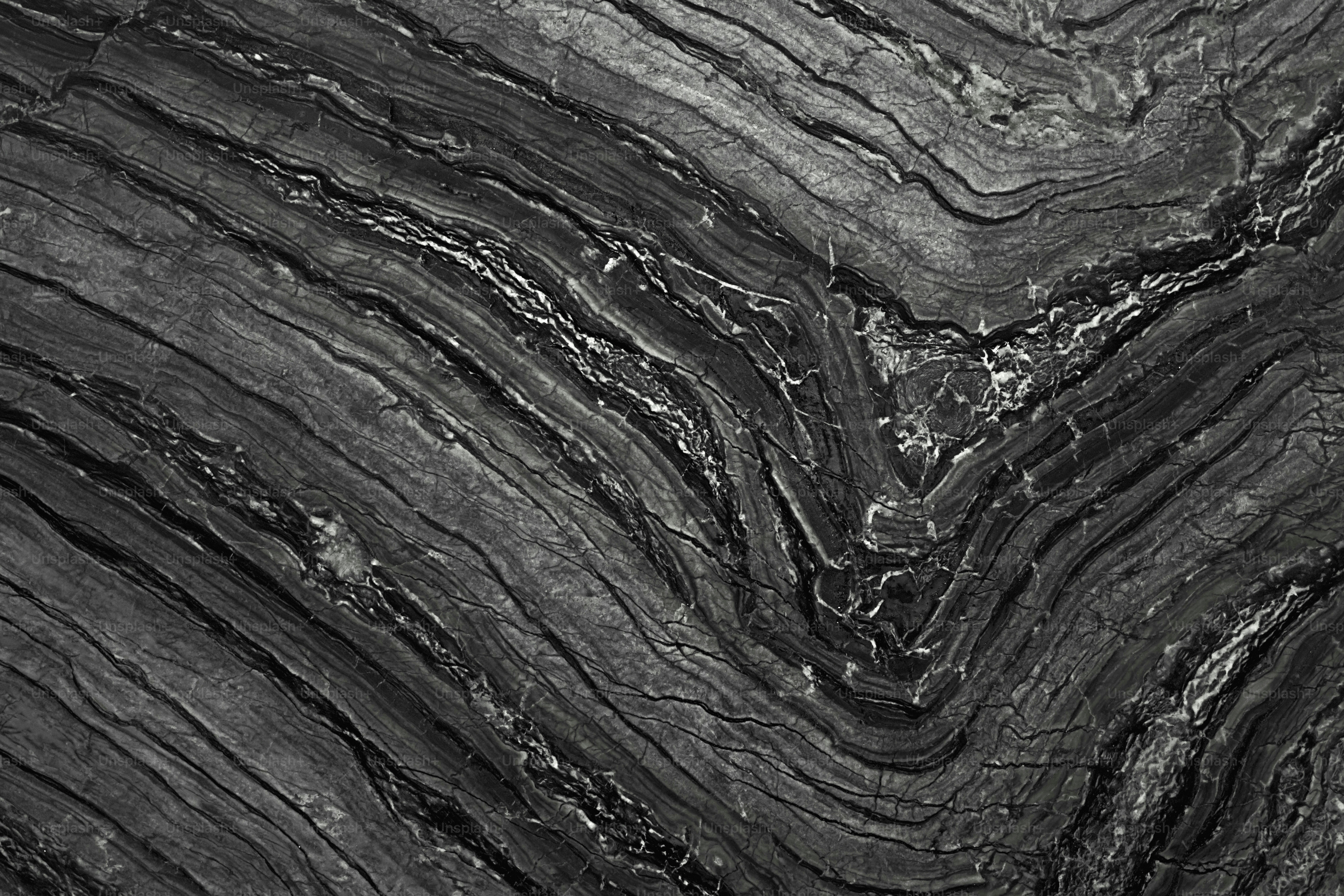 Abstract marble black and white color wave pattern texture background ...