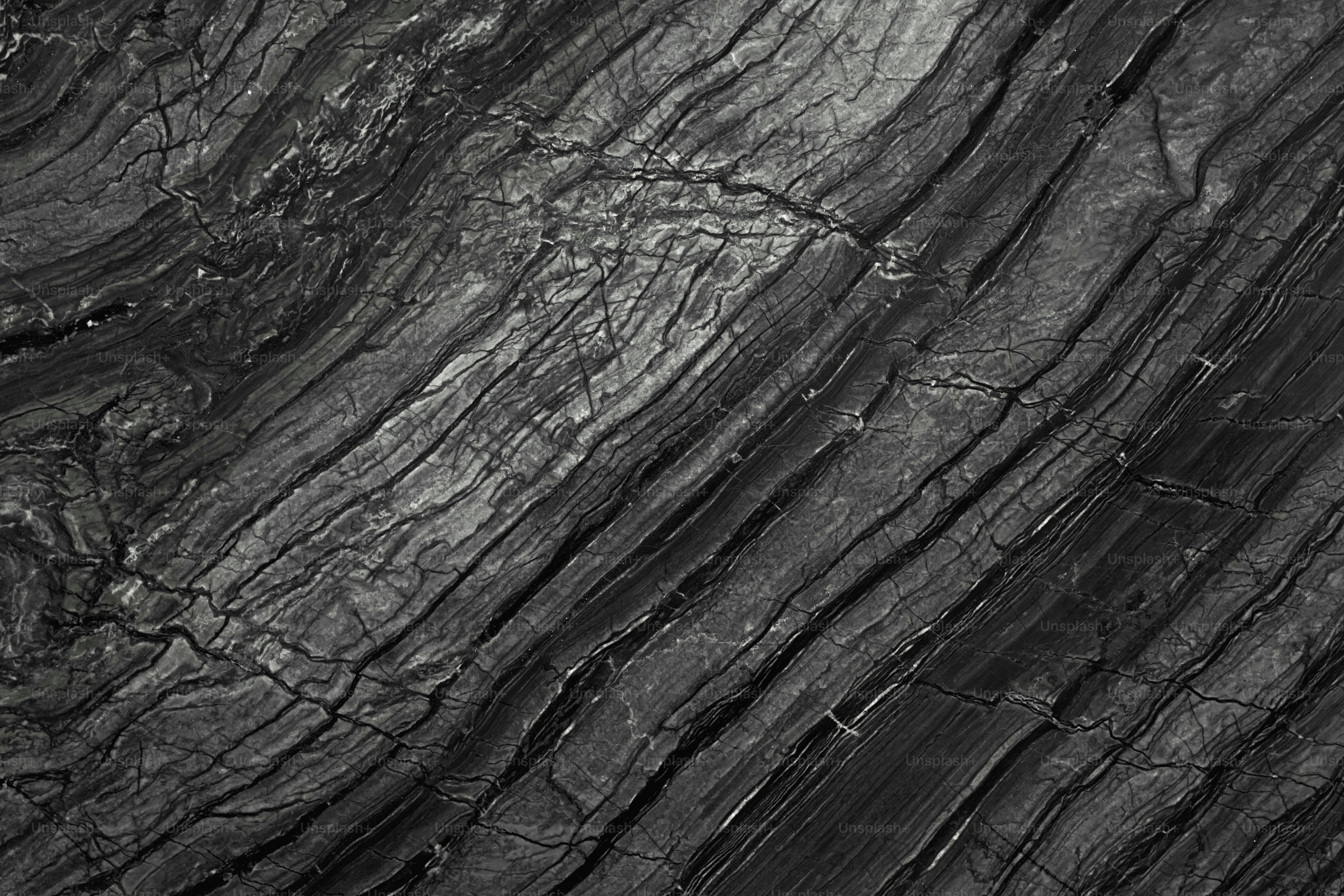 Abstract marble black and white color wave pattern texture background ...