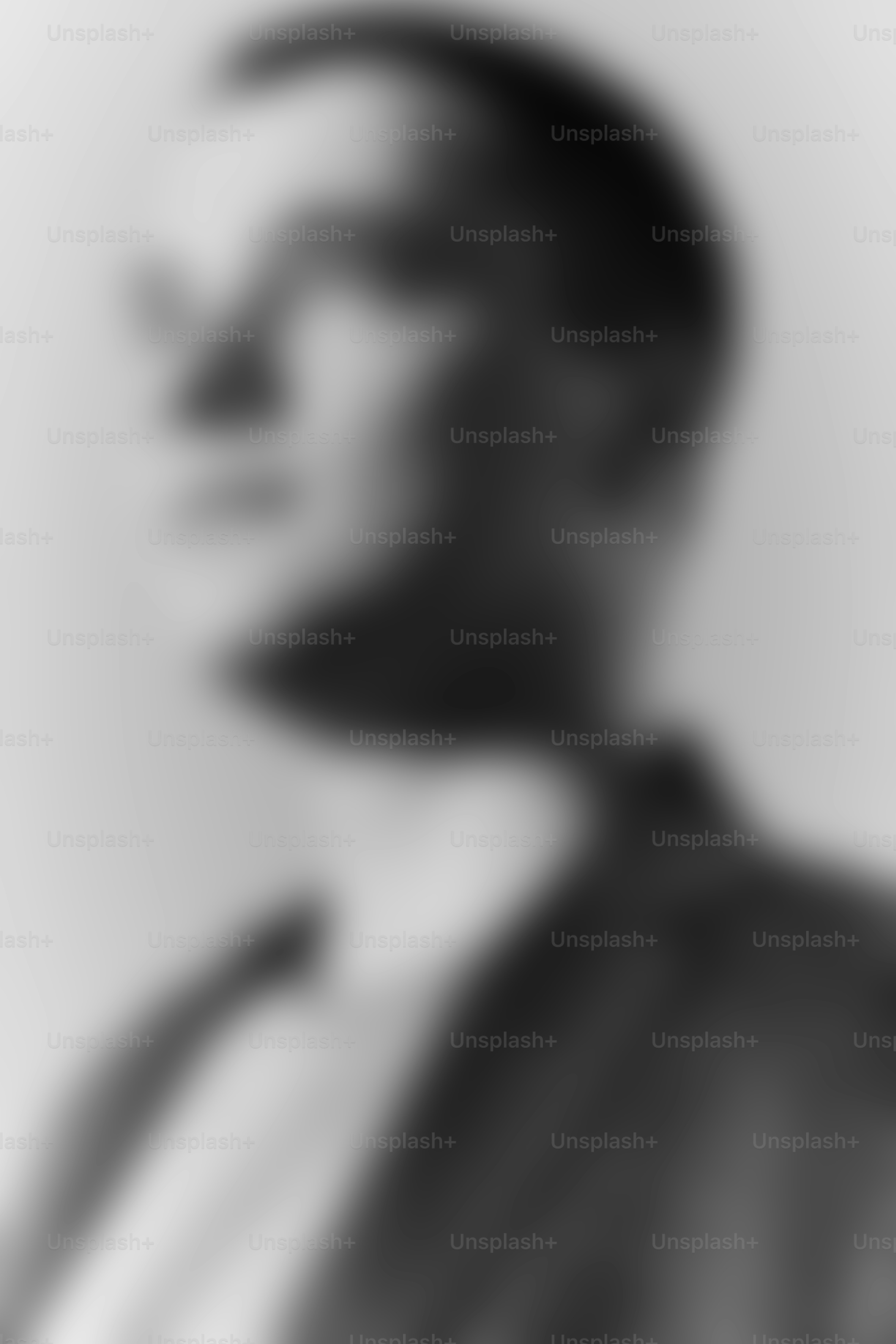 Black and white portrait of a man