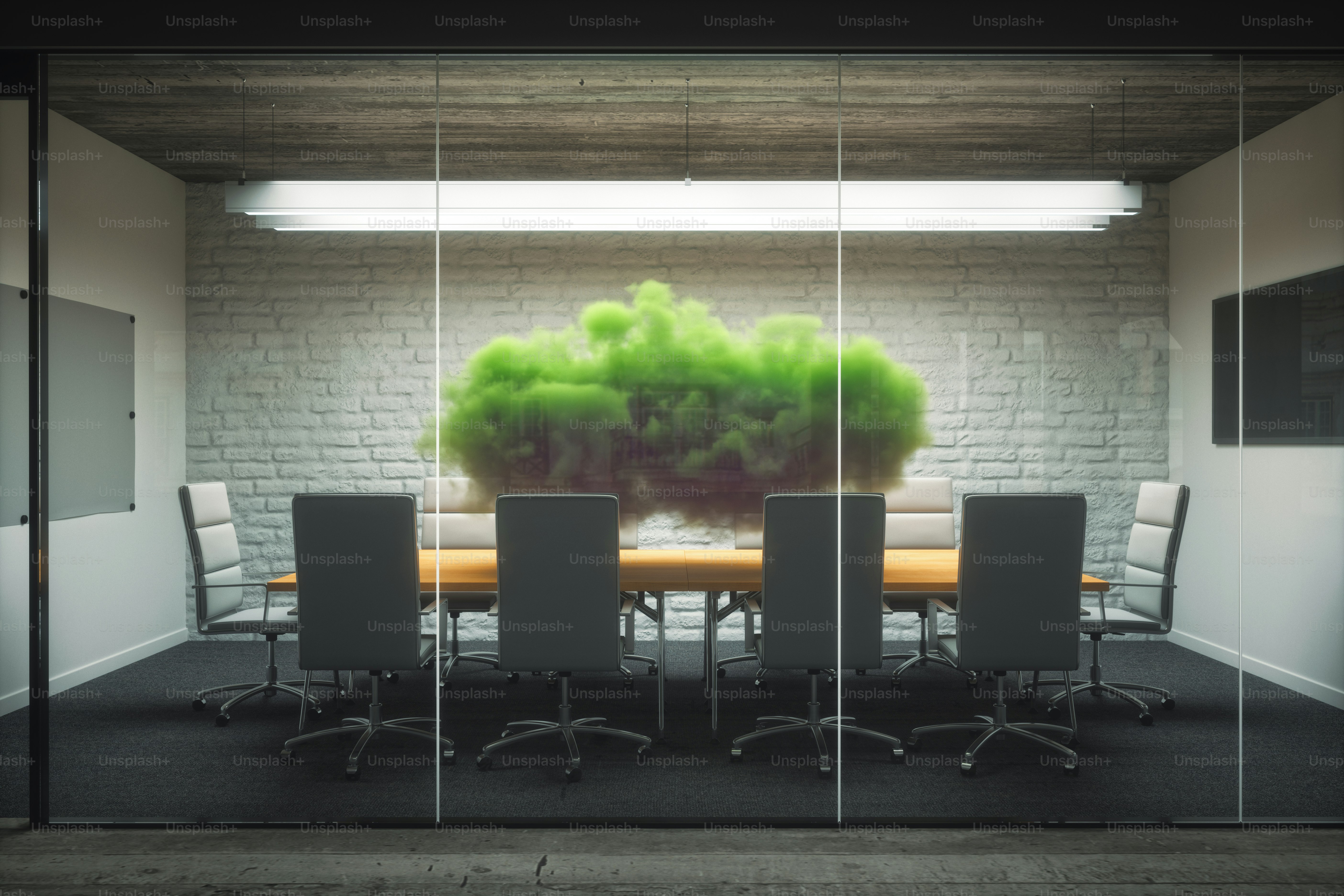 Professional boardroom flowers arranged for an executive leadership meeting
