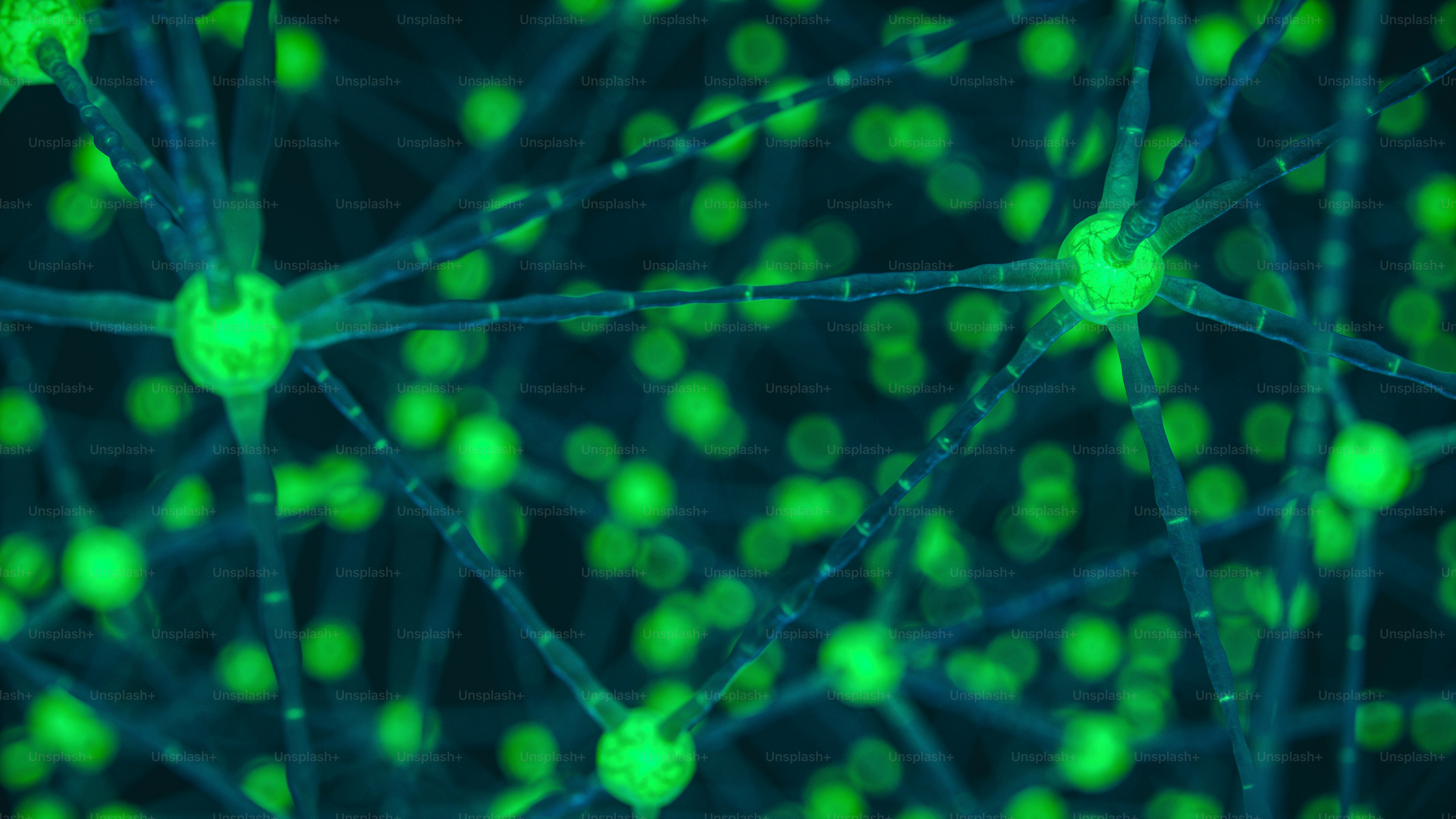 Connected abstract nerve cells scientific background.