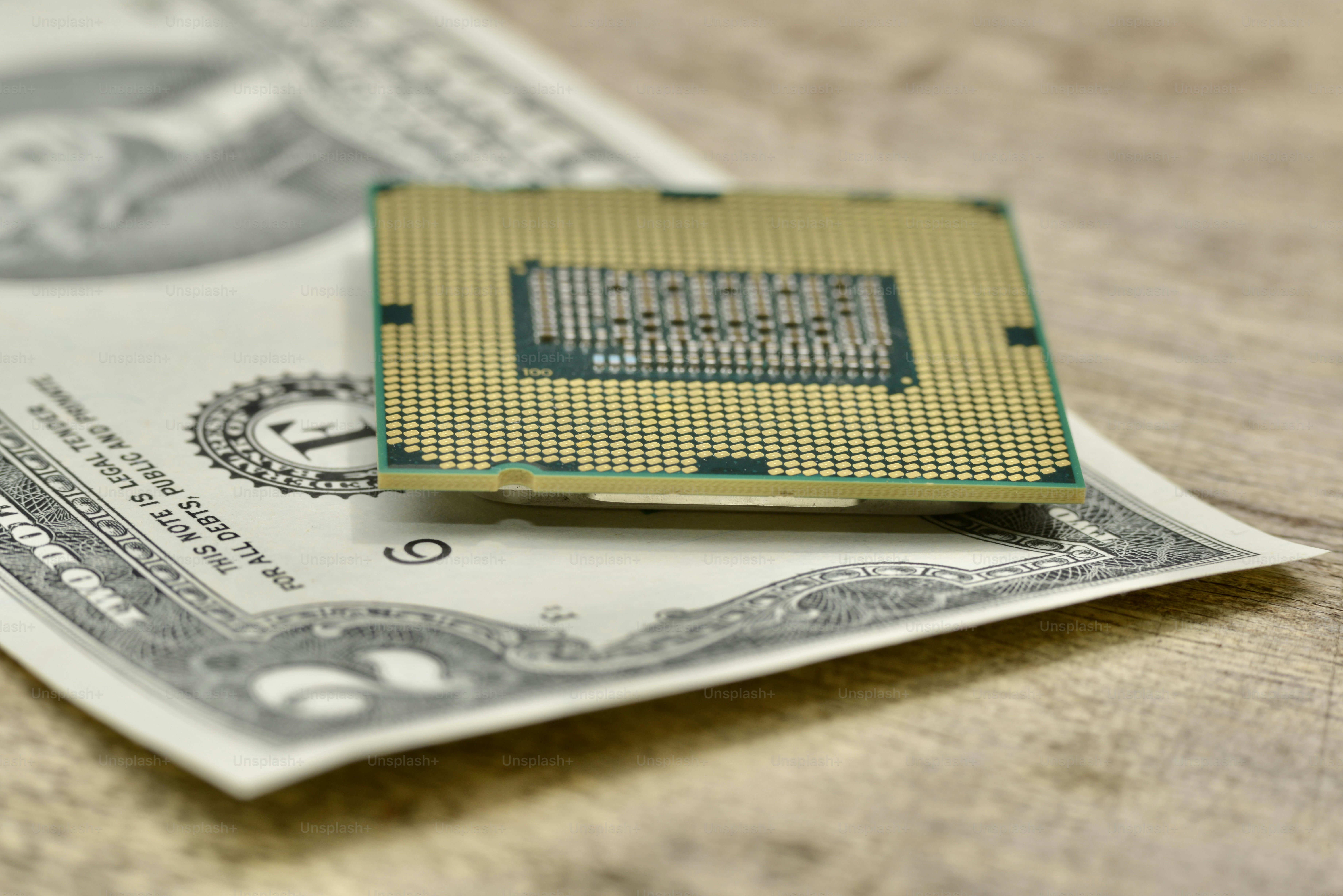 Concept: rise in price of production of computer chips and components ...