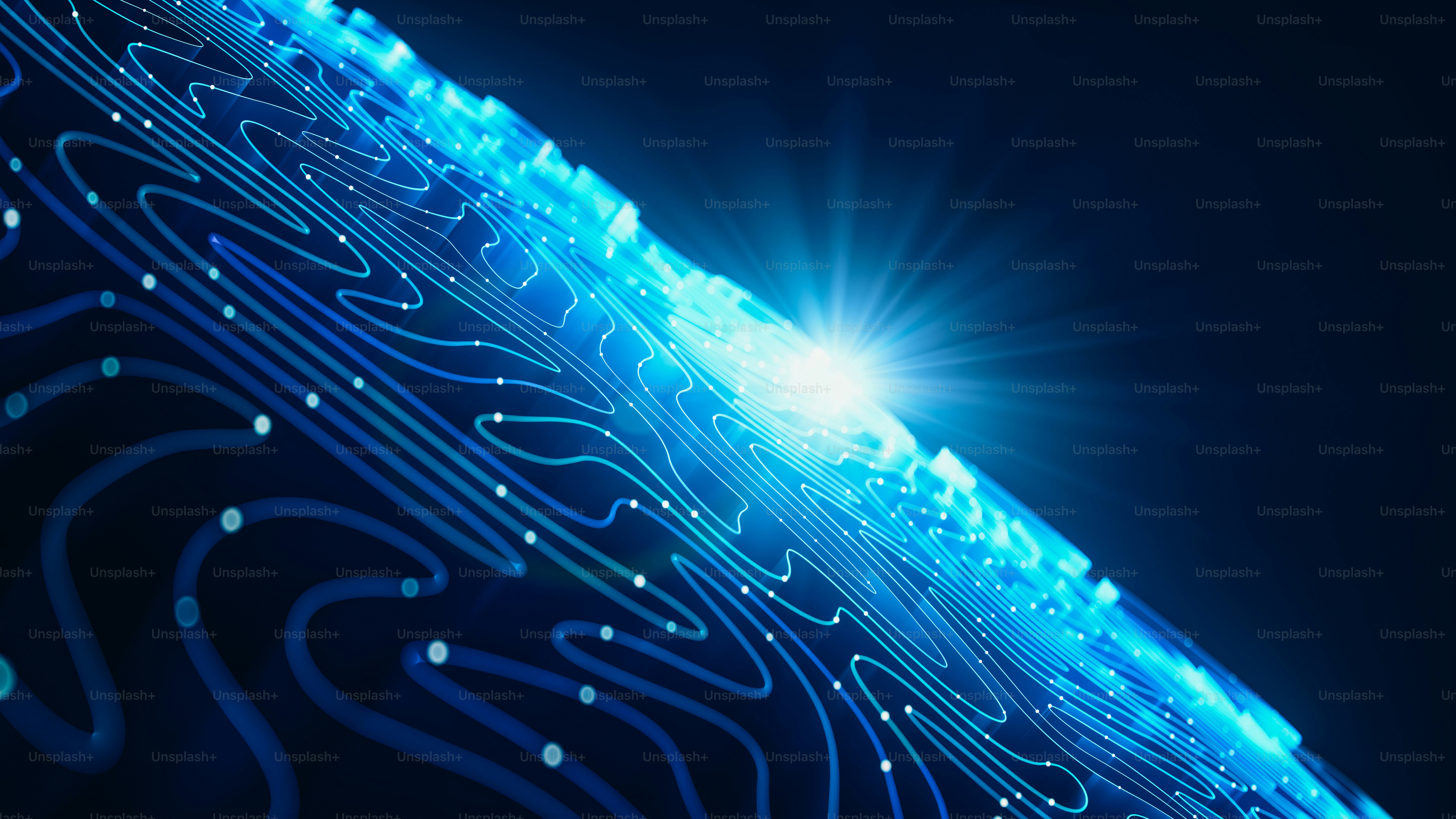 Digital rendering of a neural network and AI brain concept with glowing blue connections representing autonomous marketing intelligence