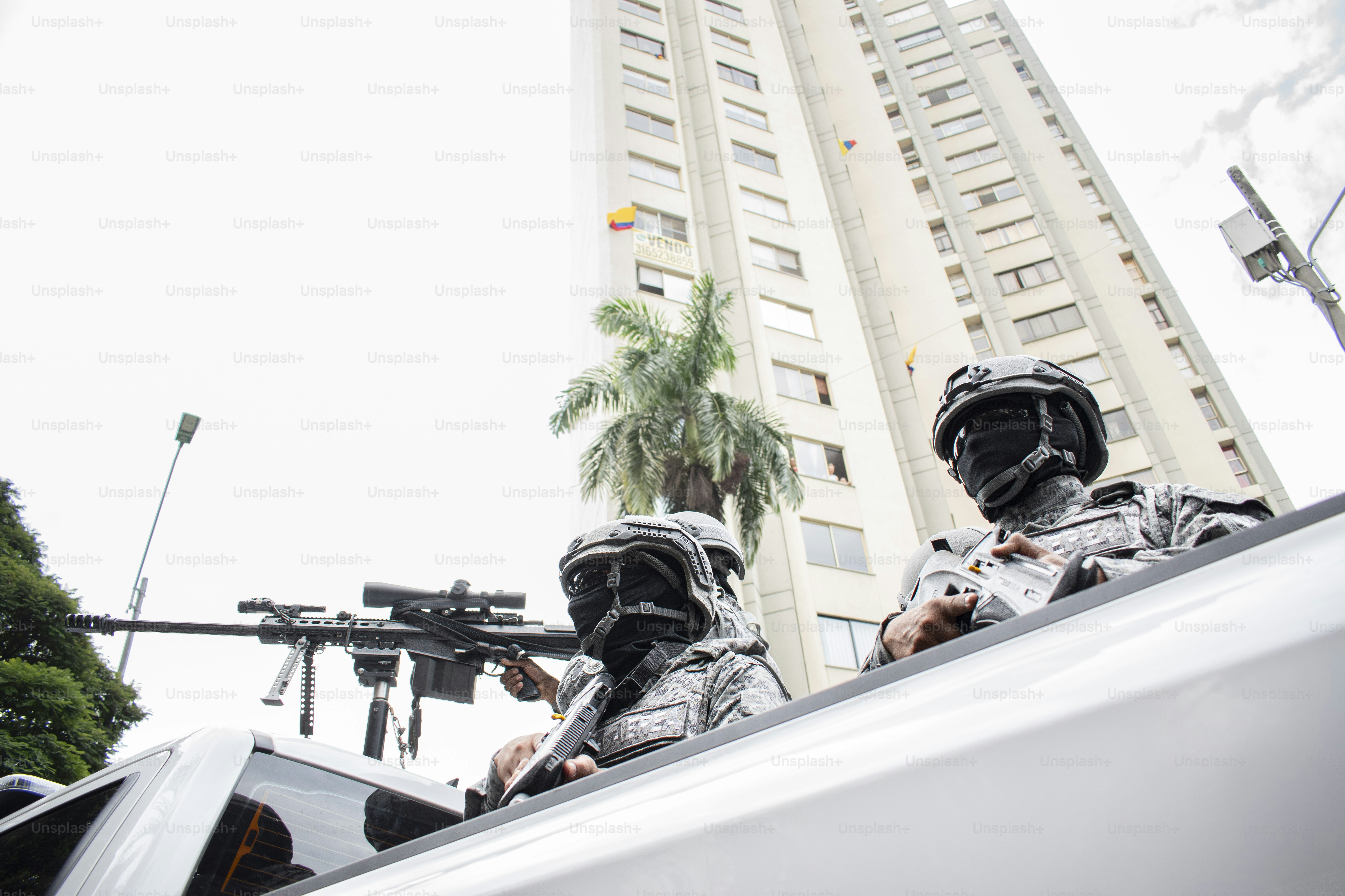 Air force sniper, Special forces sniper team, Military sniper with special equipment, Air force special operations sniper. High quality photo