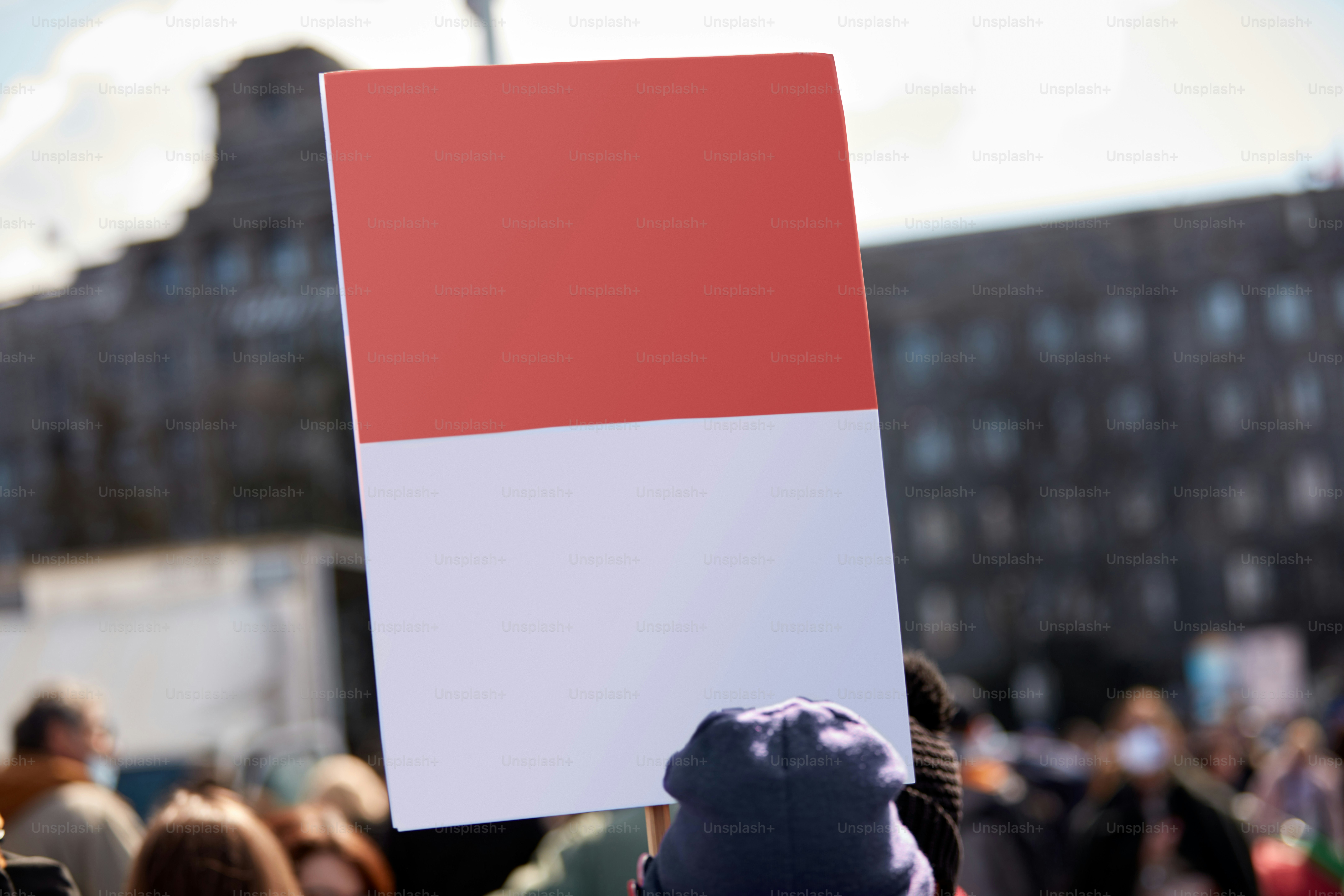 Protesters holding placards and signs on the streets. photo – City ...