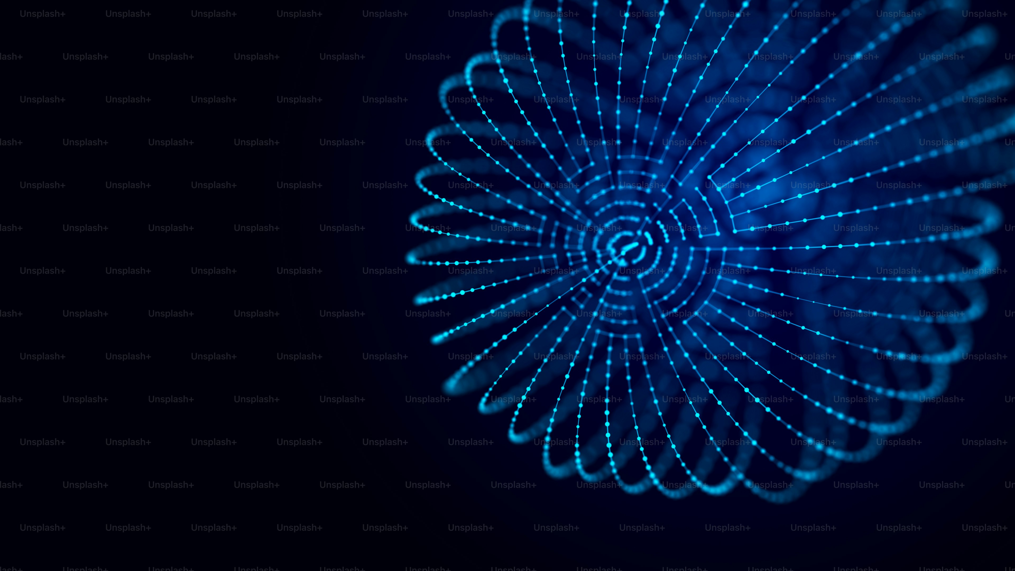 Sphere with moving information particles. Global communication technology. 3D .