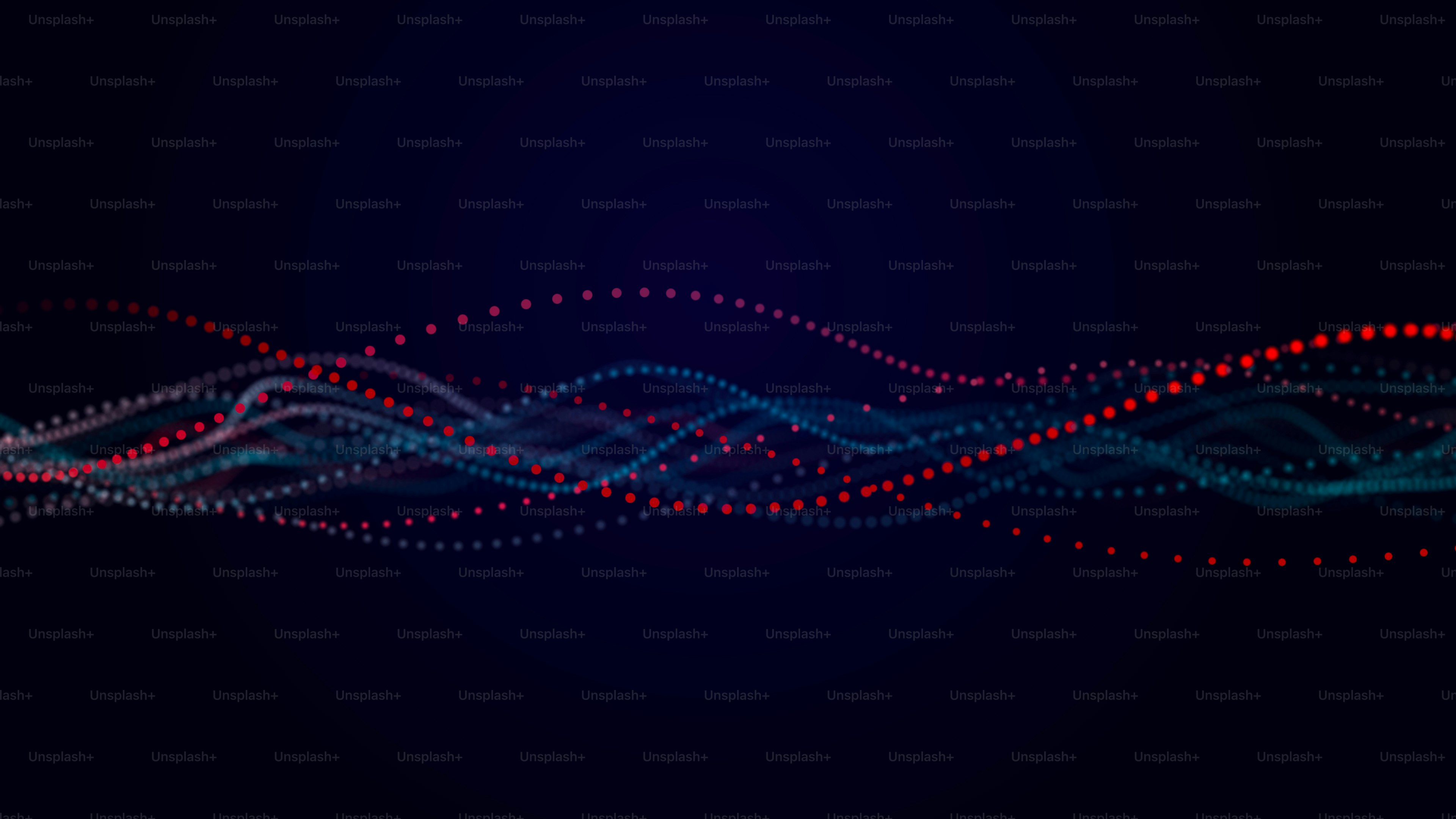 Abstrakte helle Welle. Der Fluss musikalischer Klänge. 3D