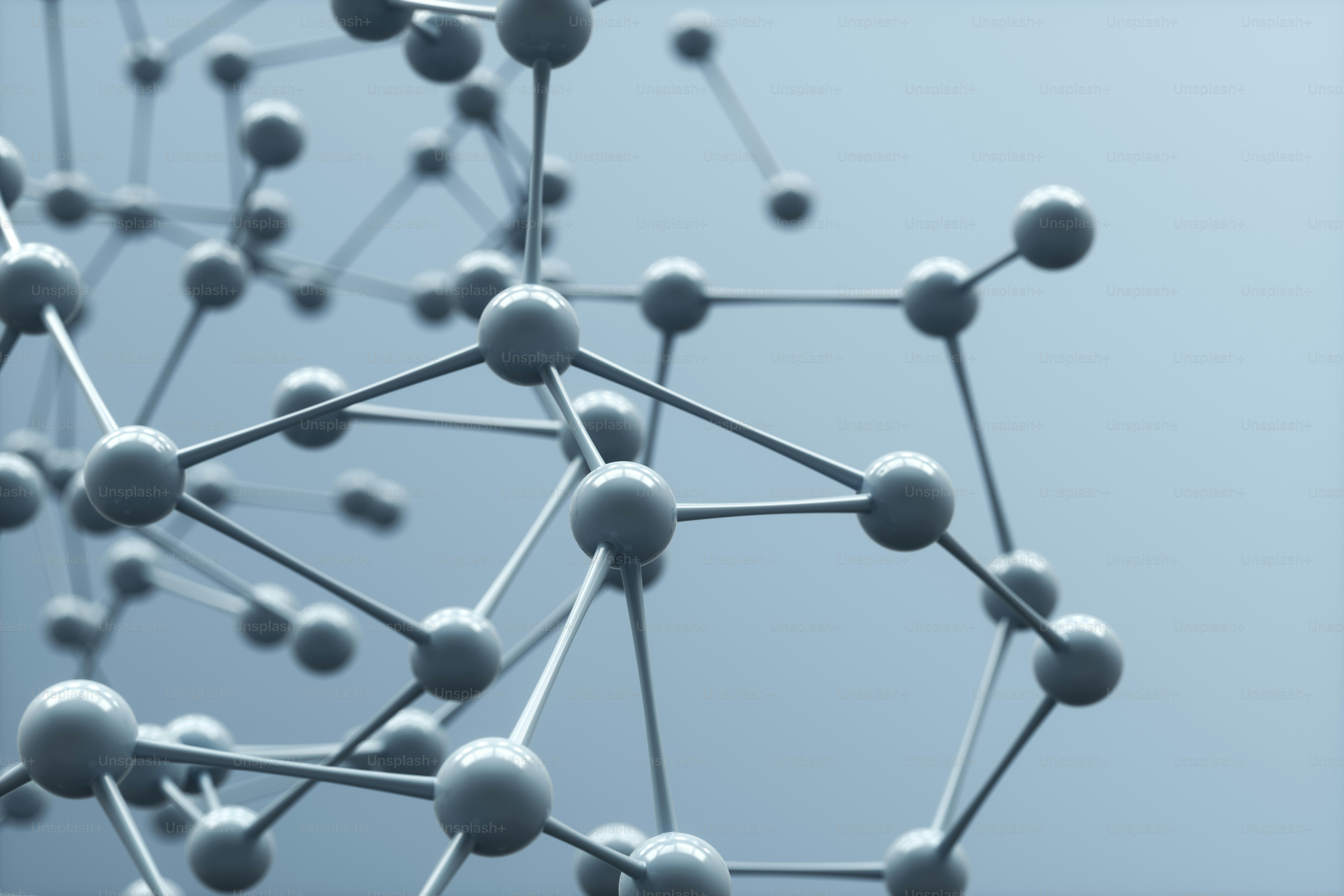 Scientific molecular structures background.