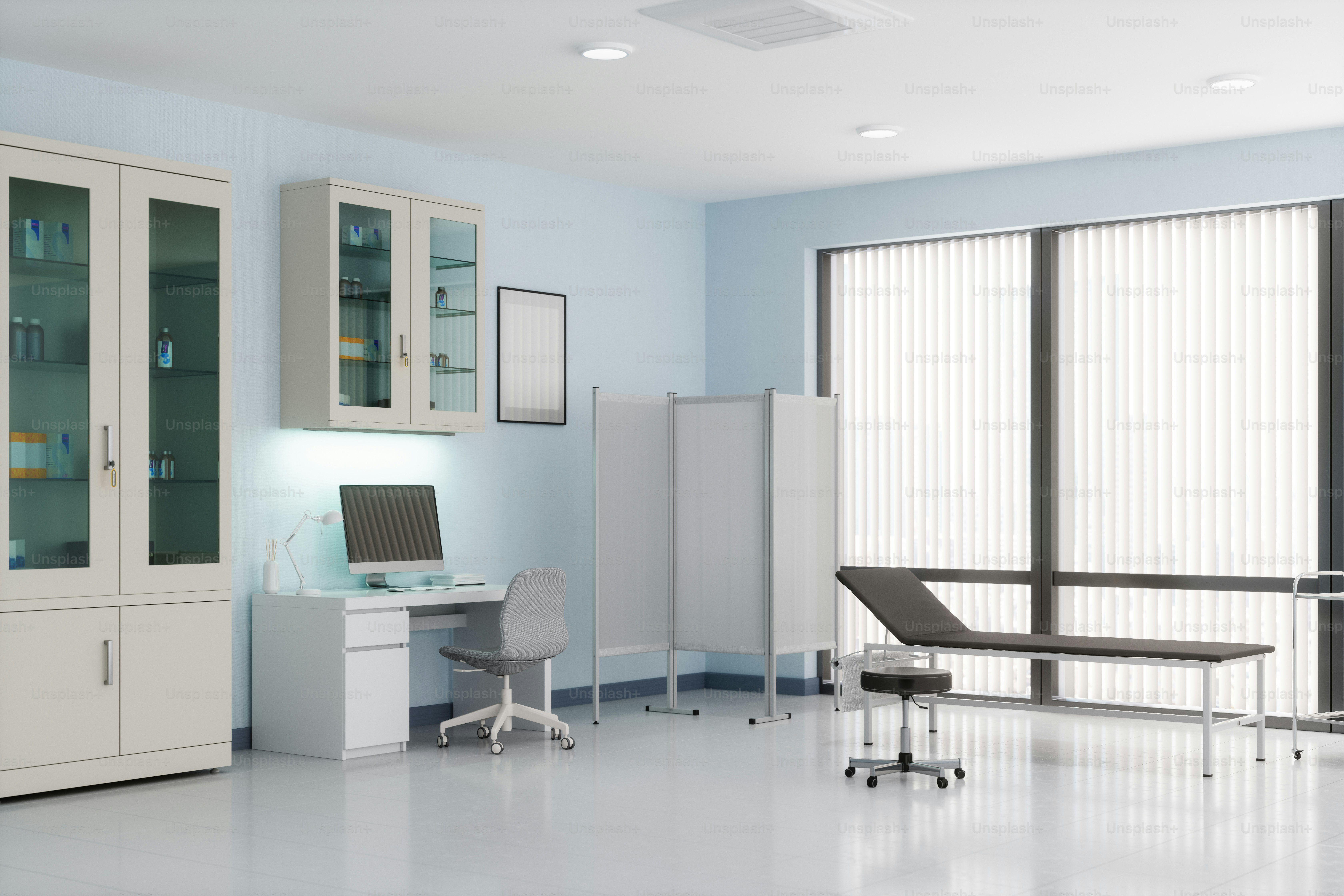 Hospital staff locating RFID tracking for medical equipment in a clinical storage area