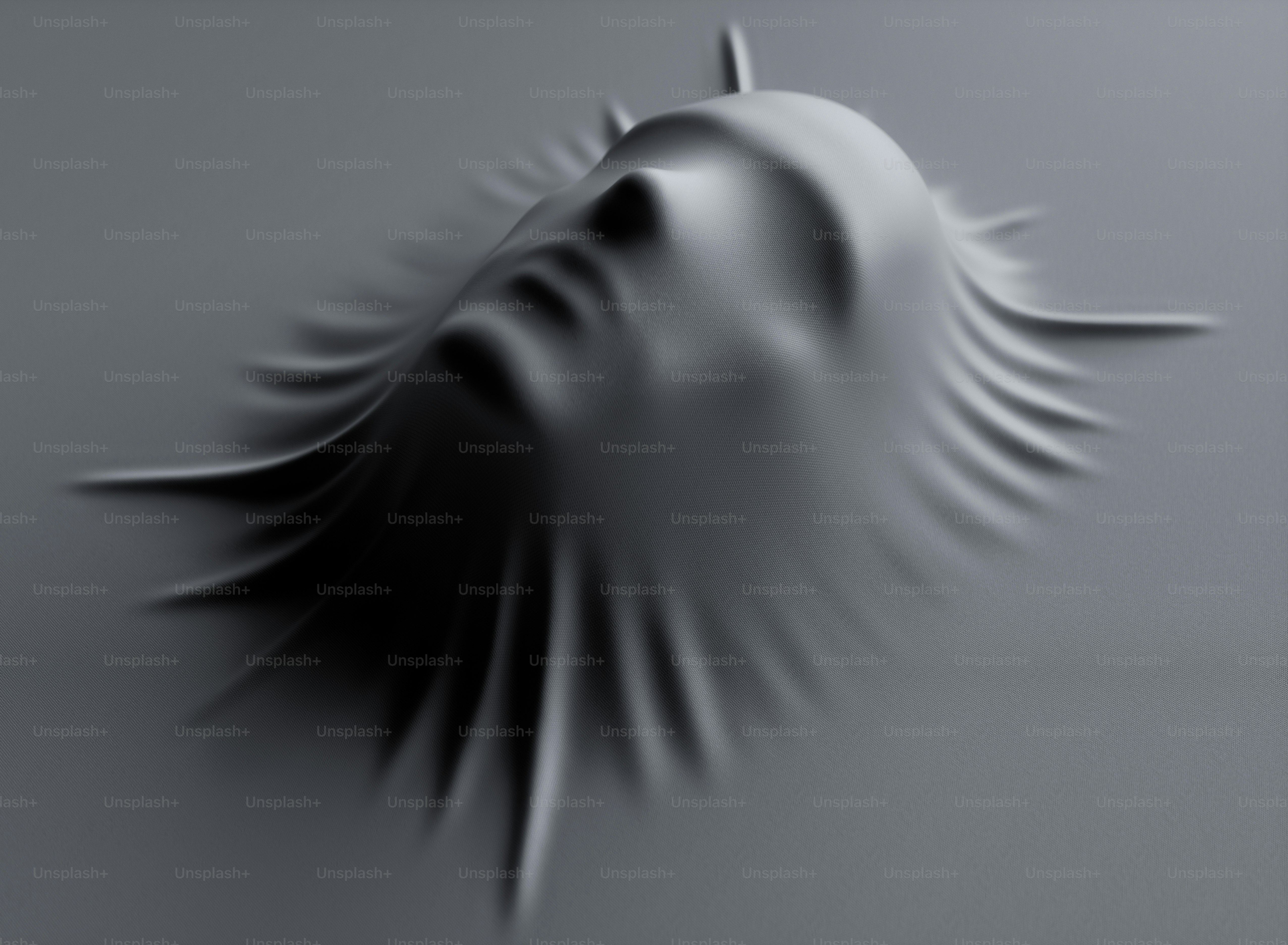 Human face under the cloth. Concept for making human-like robots.