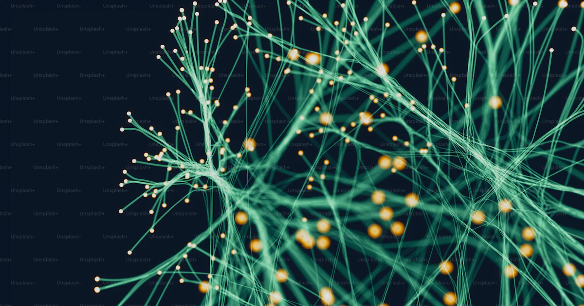 Abstract Network Visualization Background Abstract fibers neural networks background. photo – Abstract Image on ...