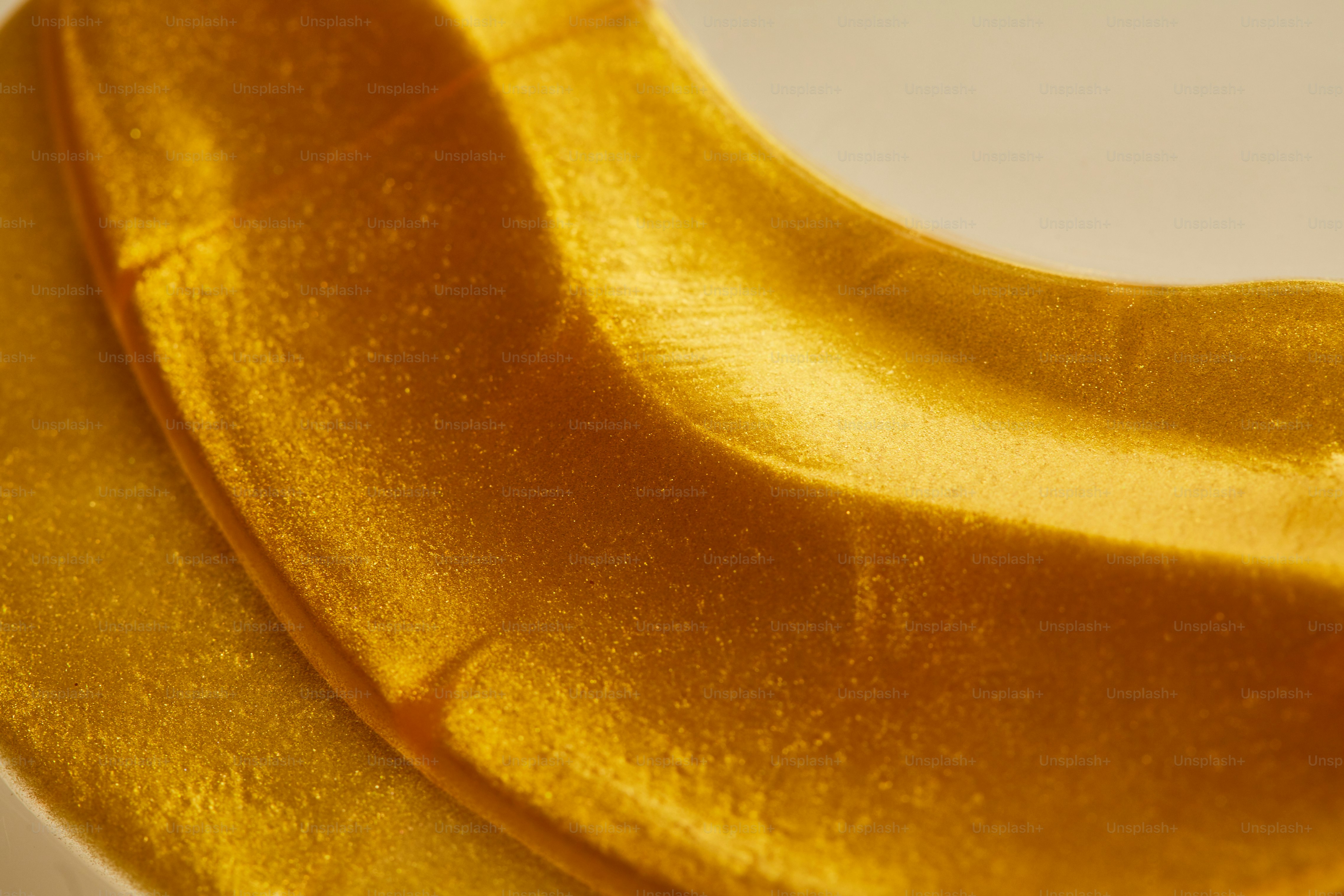 Close-up of golden textured material