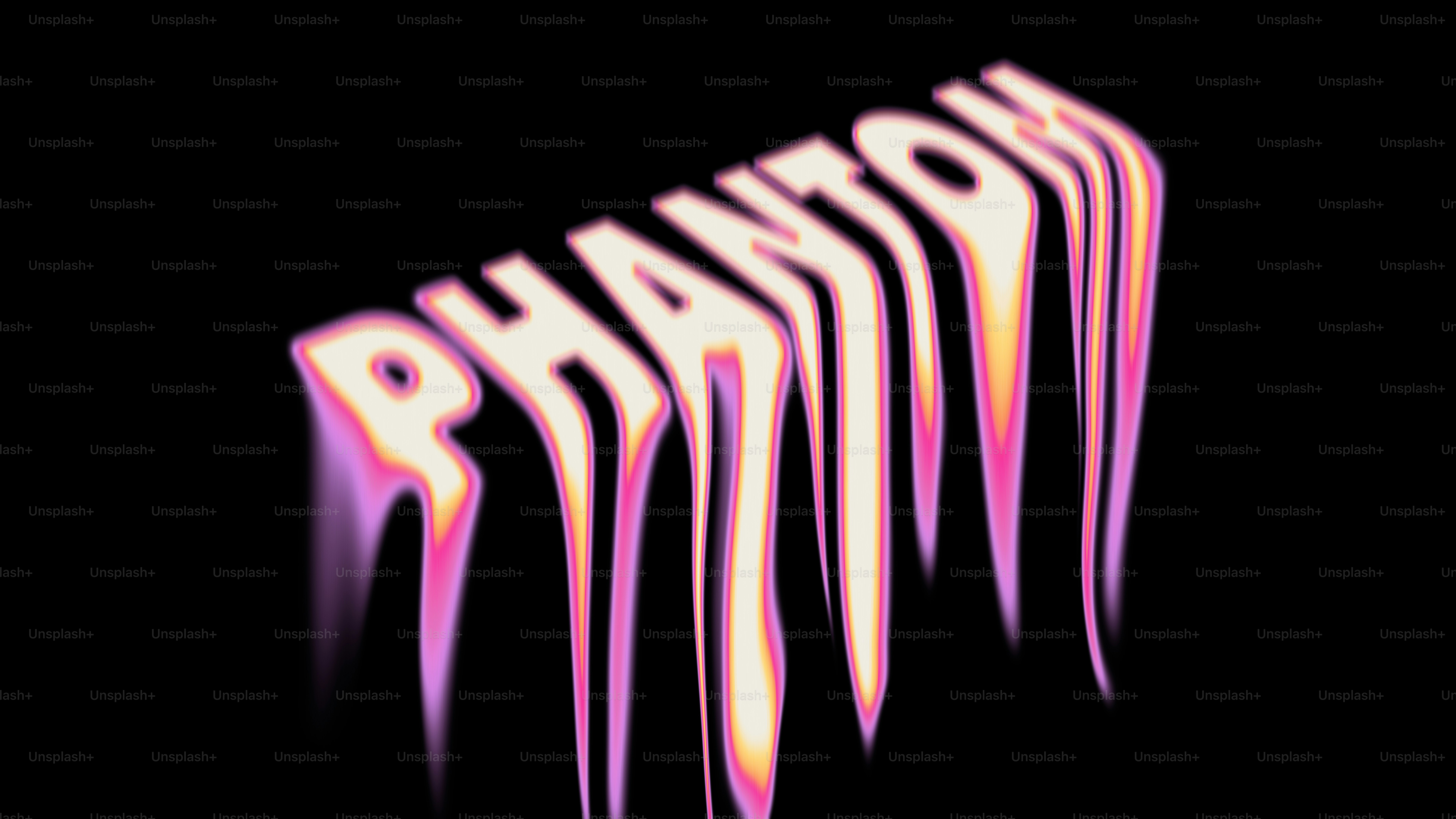 Fantasma distorcido de leitura de texto com efeito de gotejamento