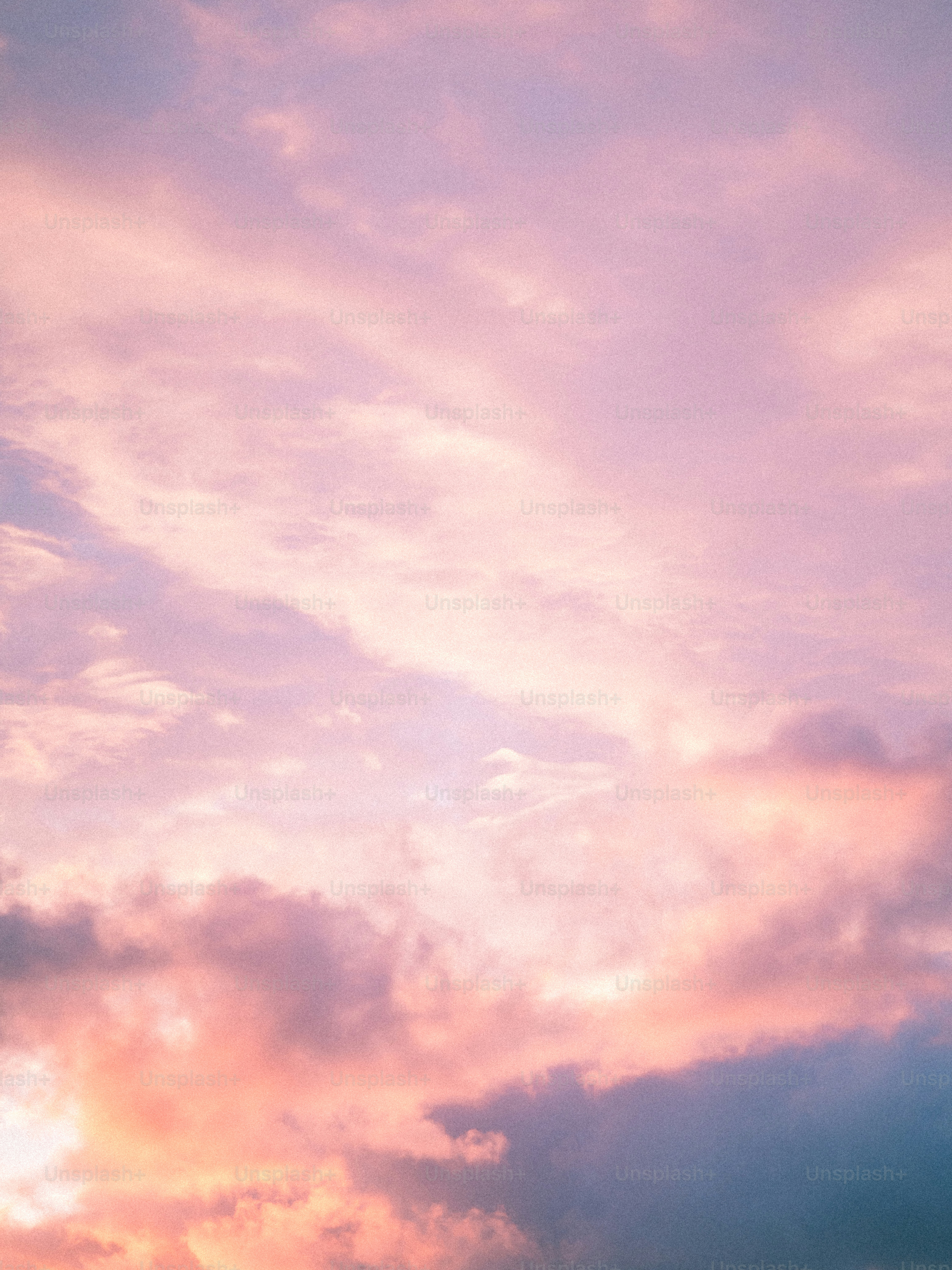 Pink and purple clouds during sunset