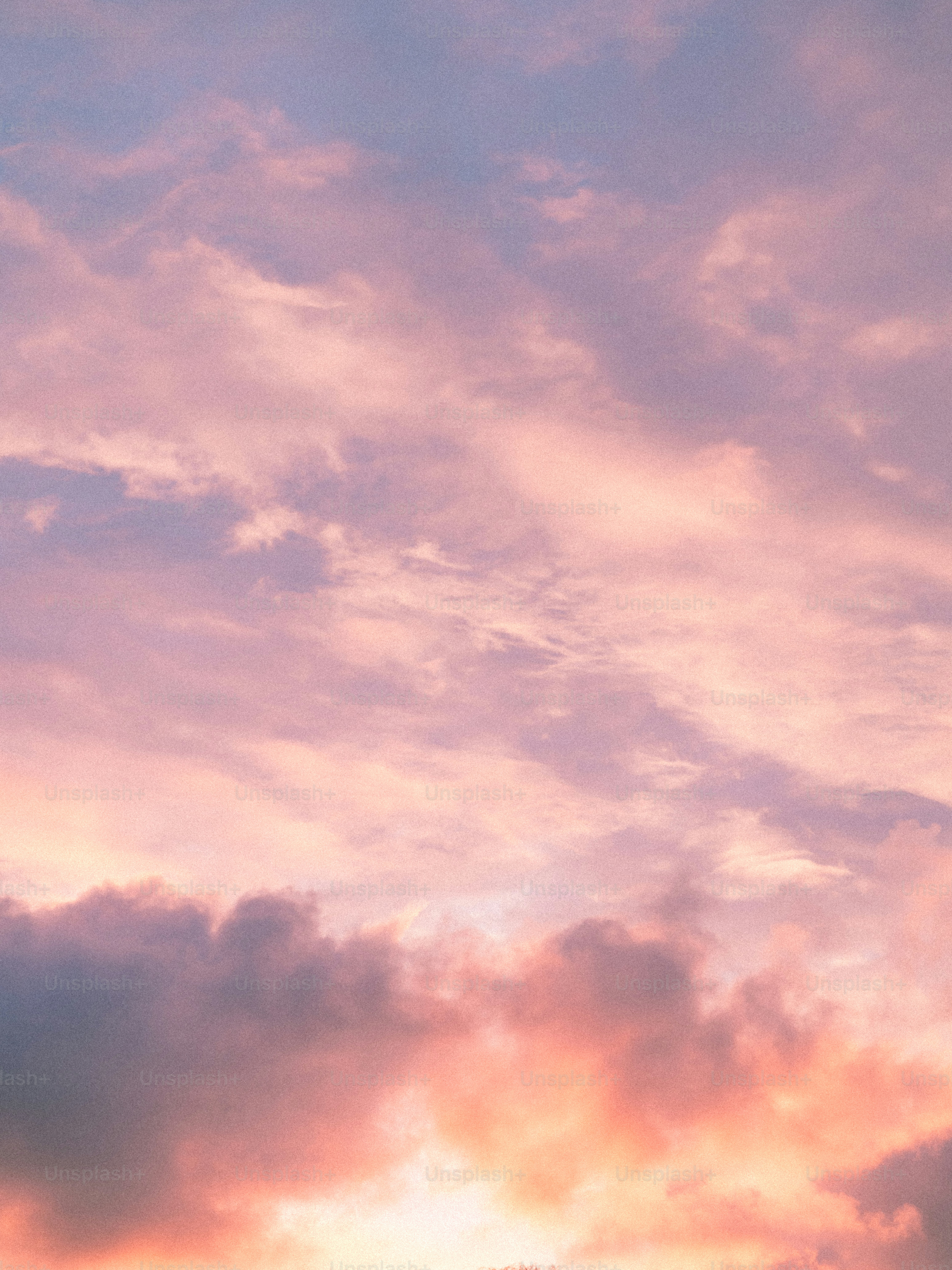 Pink and purple clouds during sunset