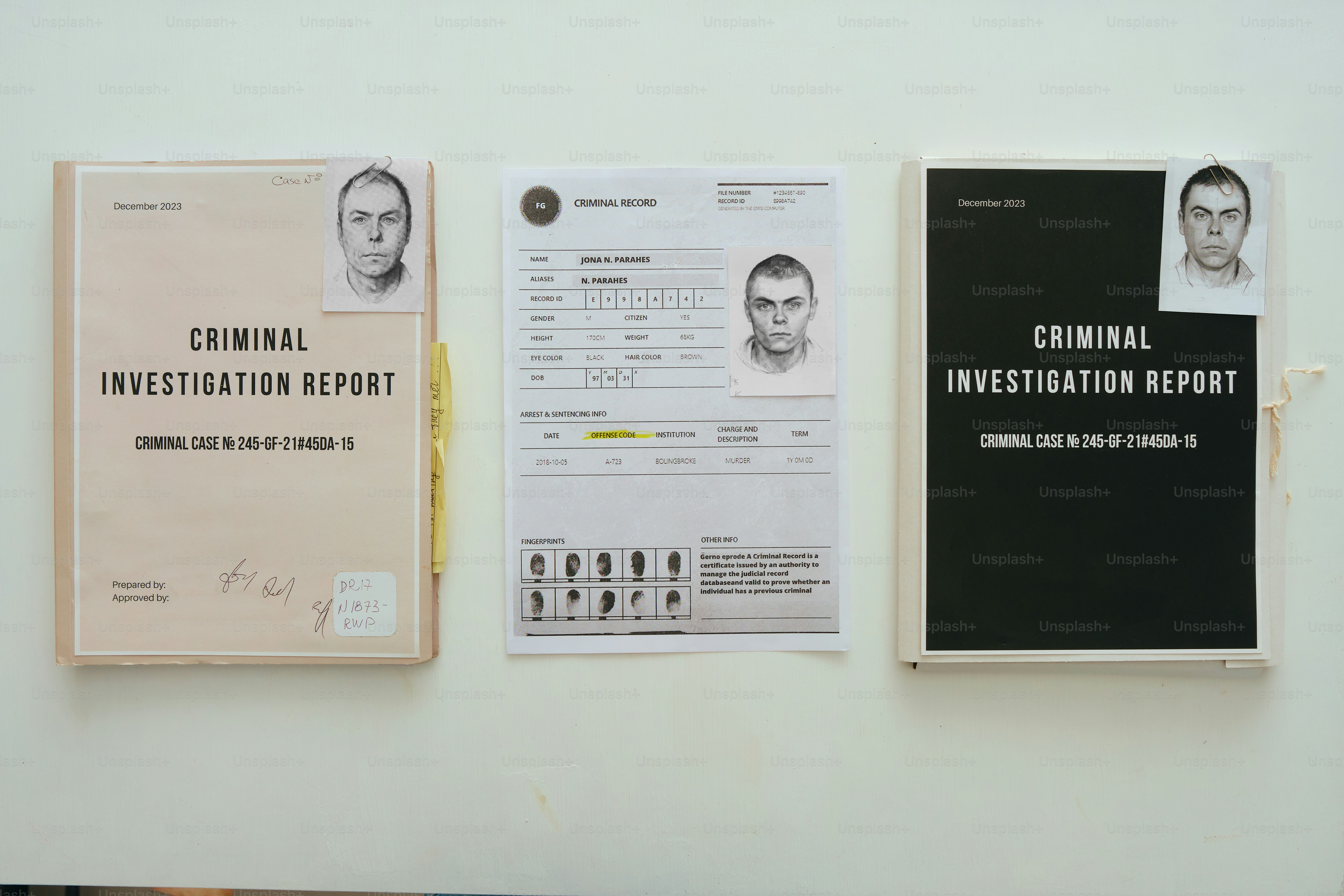 Detective case files