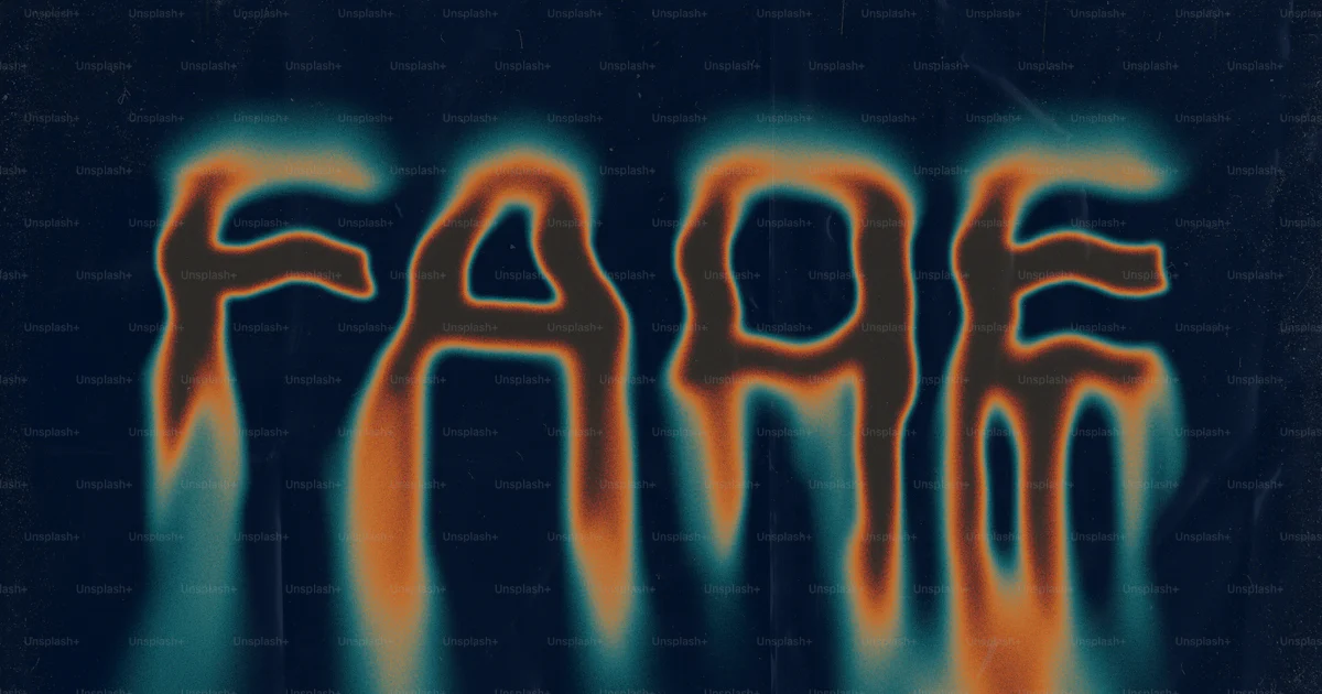 Words Fading The word fade in dripping orange and blue letters. photo – Design Image ...