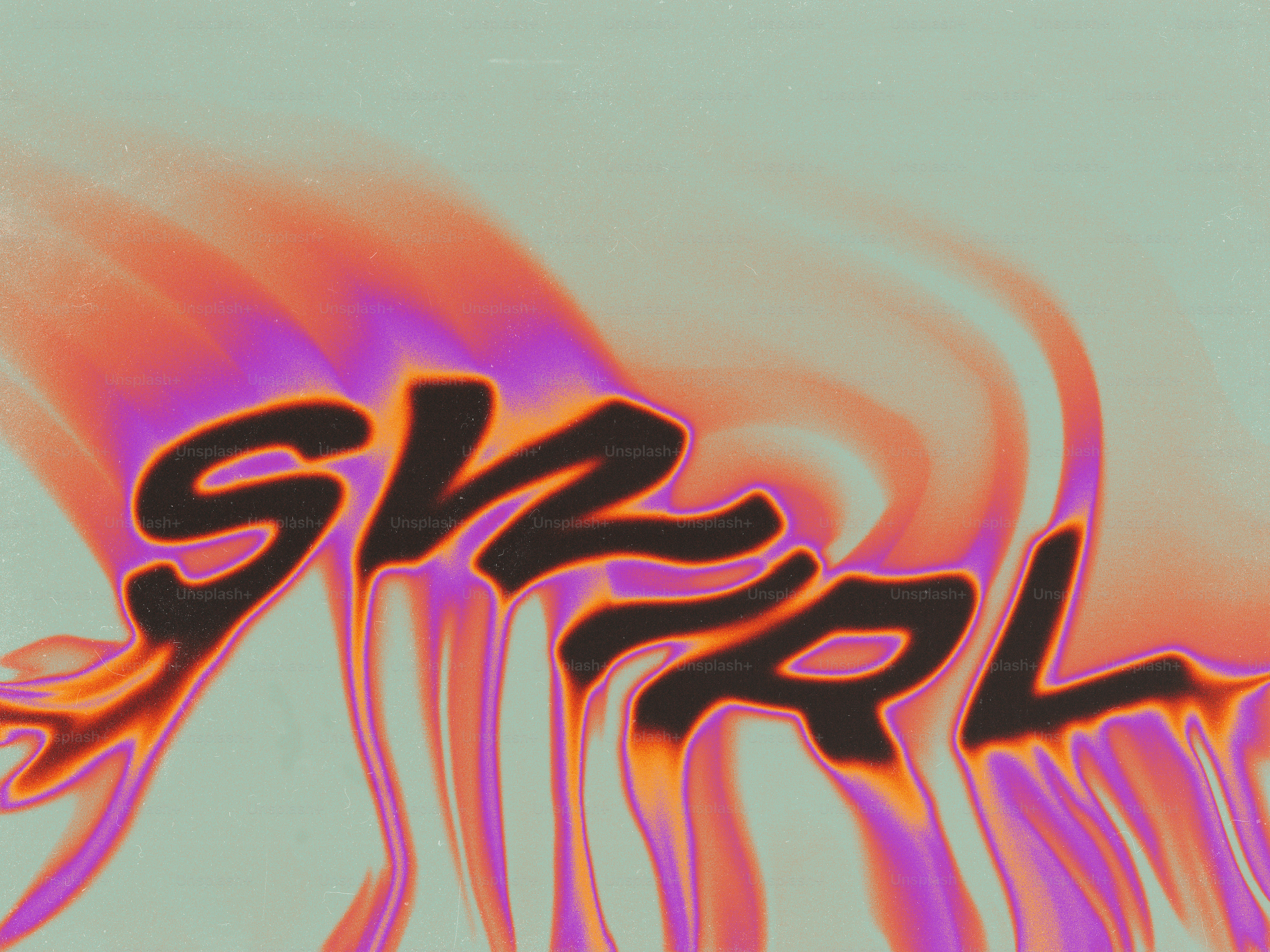 Abstract swirl pattern with the word swirl