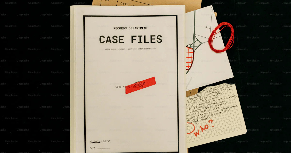Case File Wikipedea Case files with notes and drawings photo – Legal Image on Unsplash