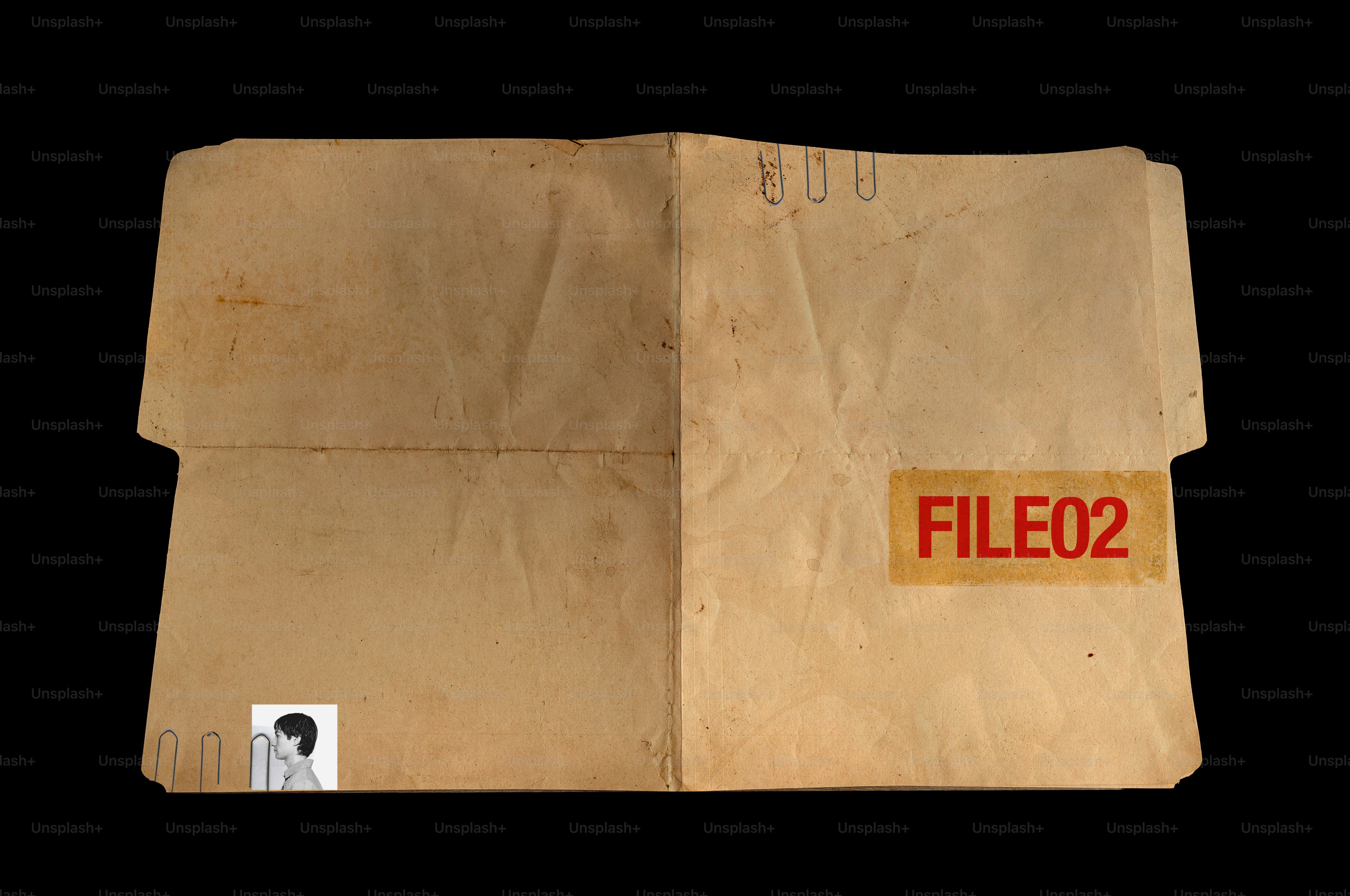 Brown paper file folder labeled file02
