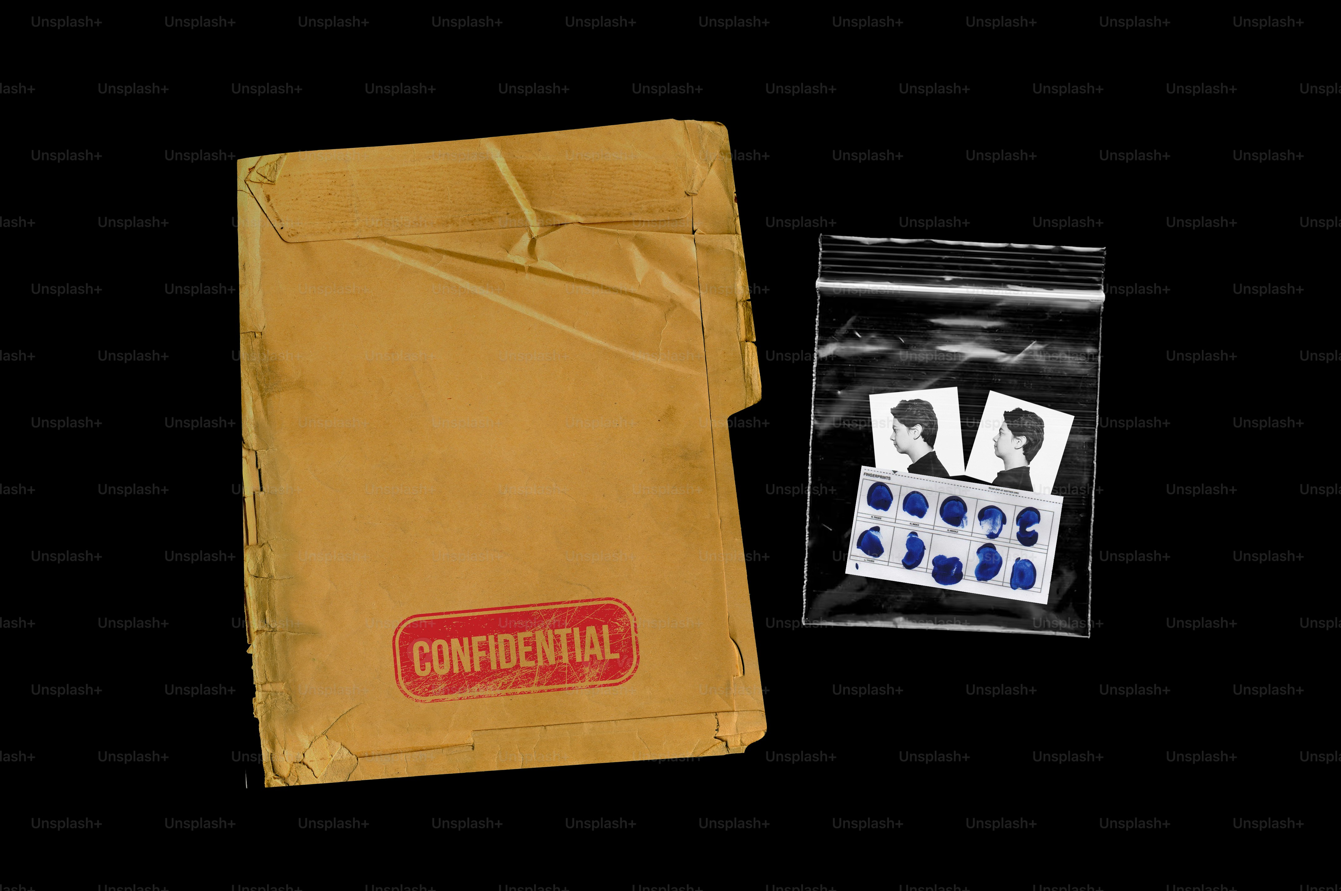 Confidential envelope with small items in-ear monitors.