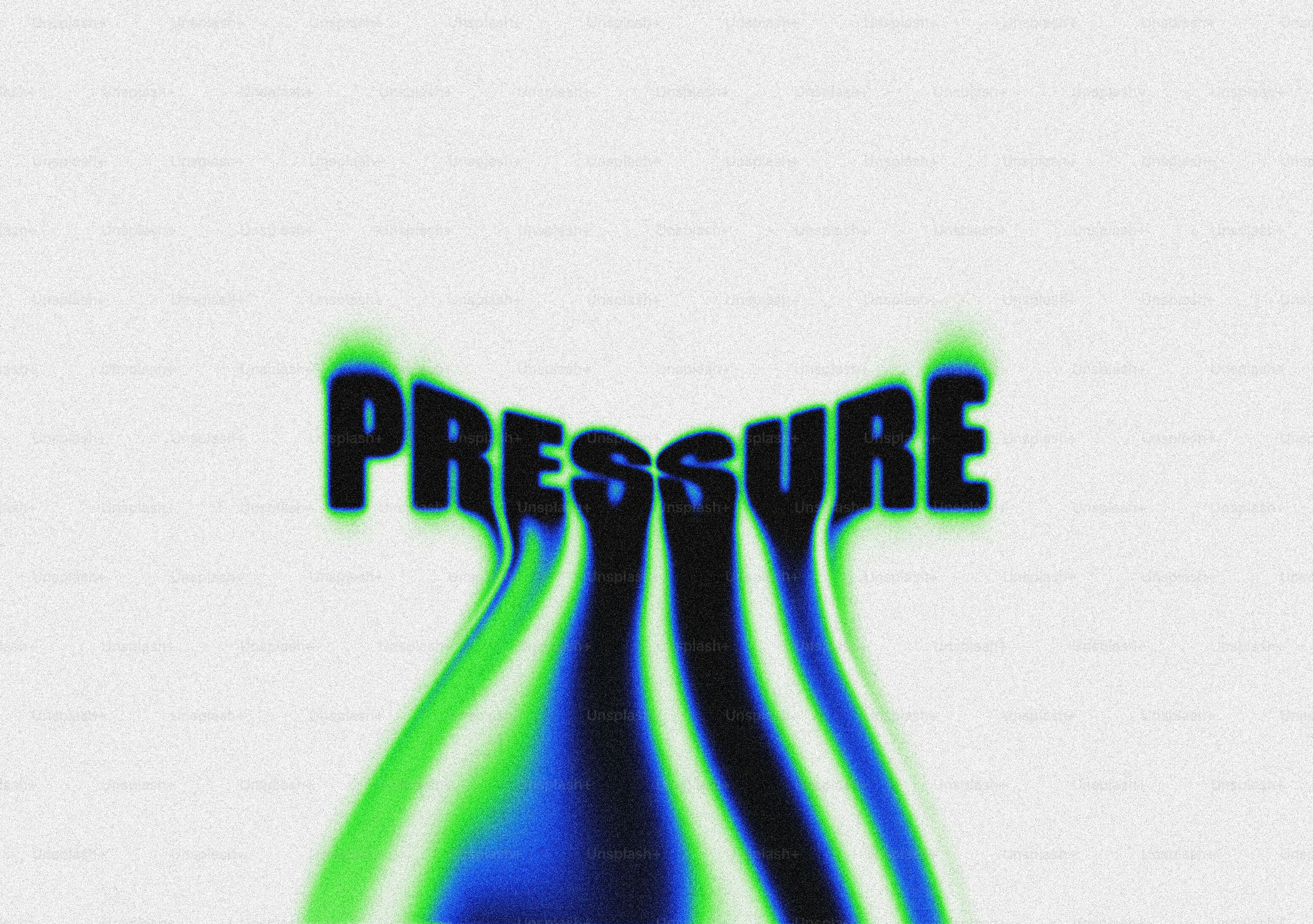 Pressione distorta delle parole con effetto di gocce colorato