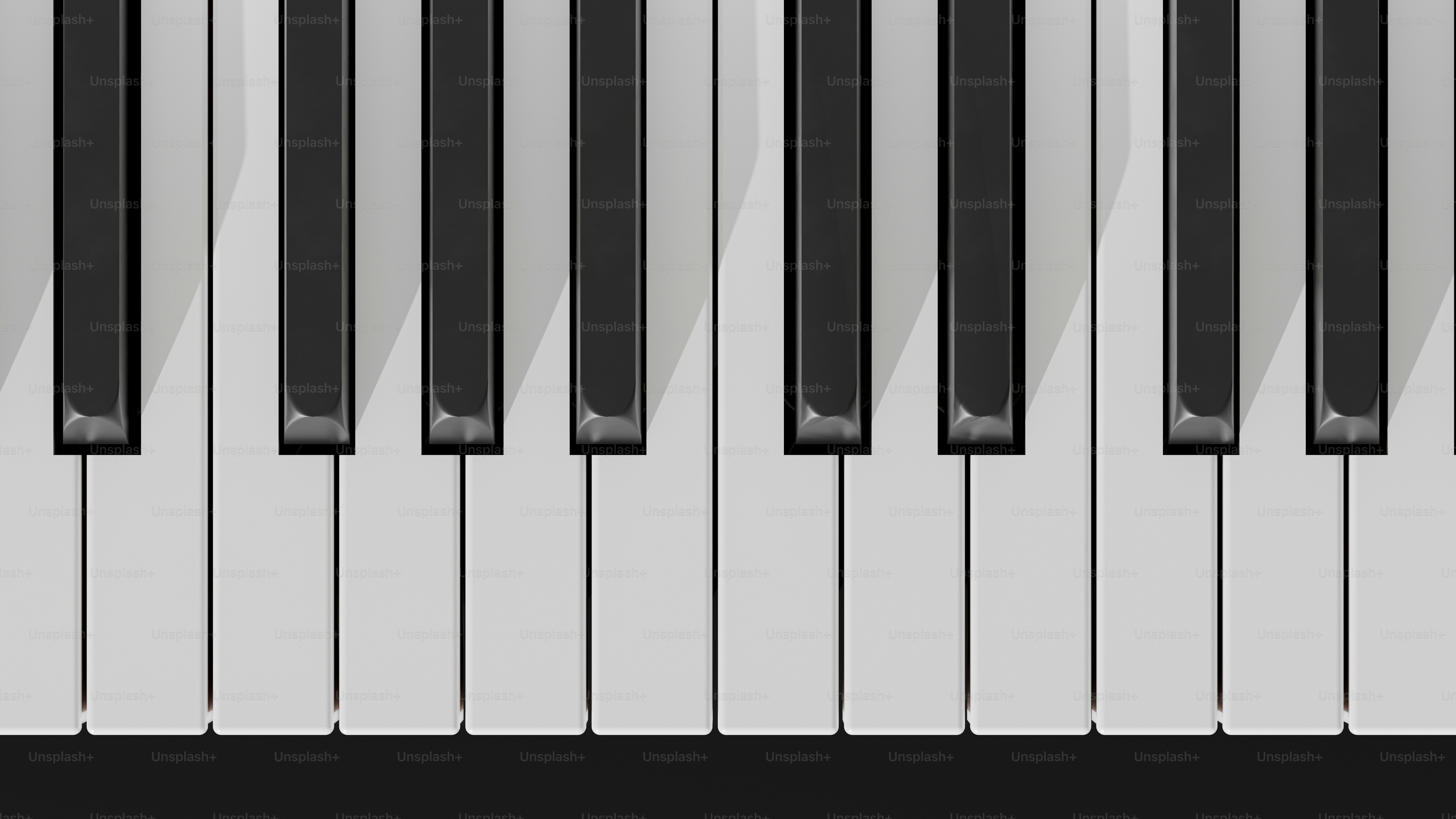 ピアノ鍵盤のクローズアップ