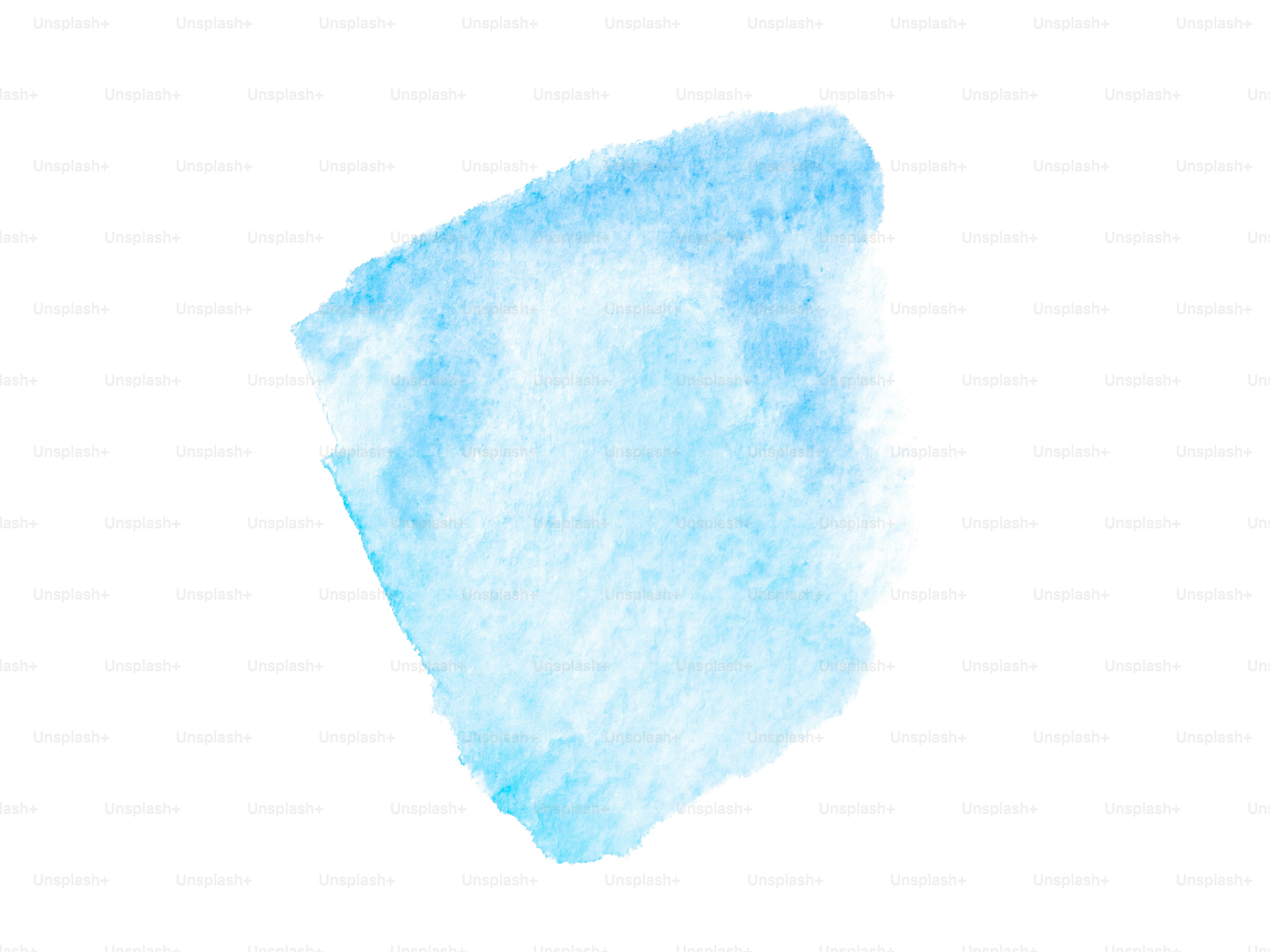 A light blue watercolor brushstroke on white.