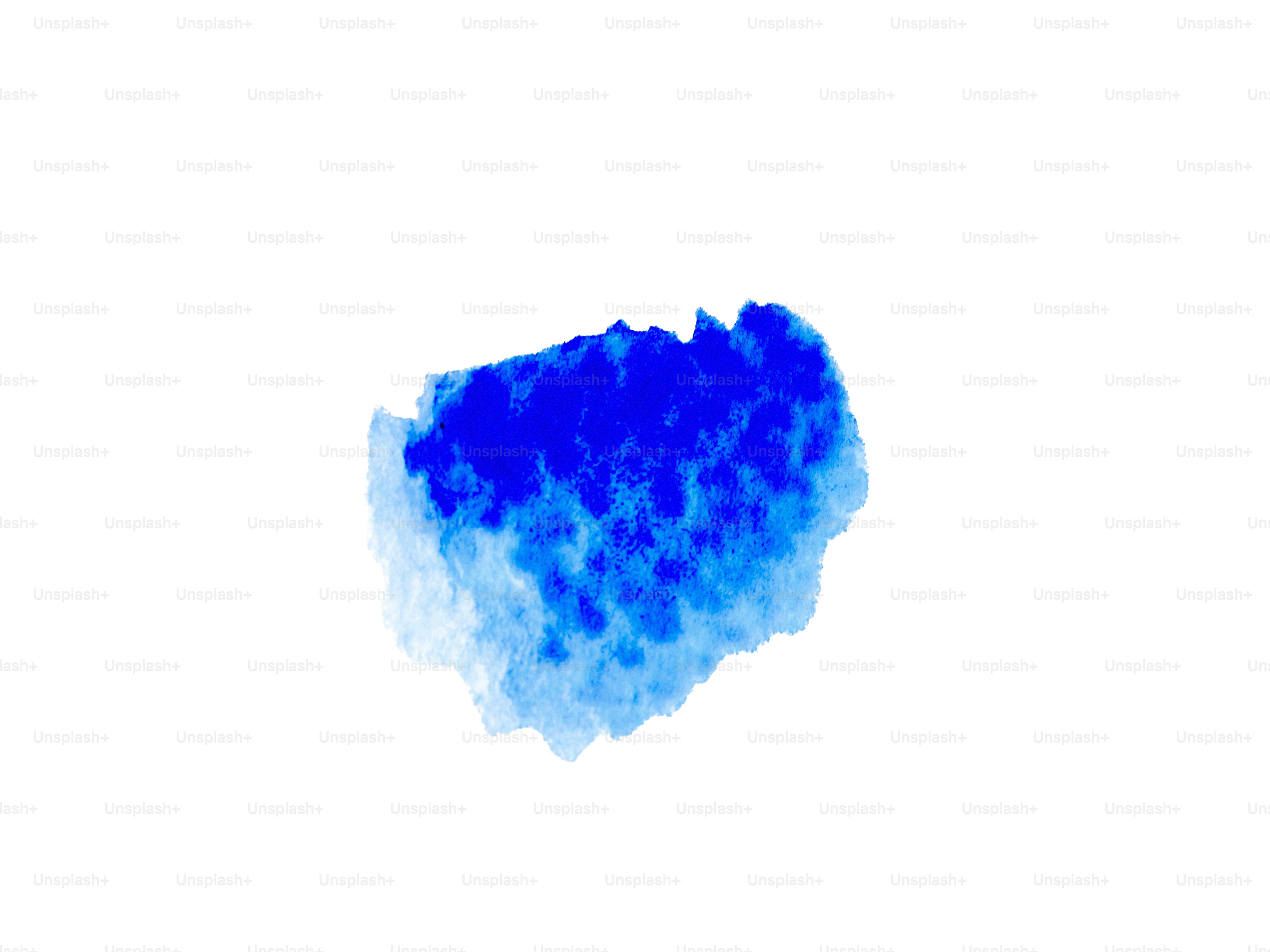 A vibrant blue watercolor brush stroke.