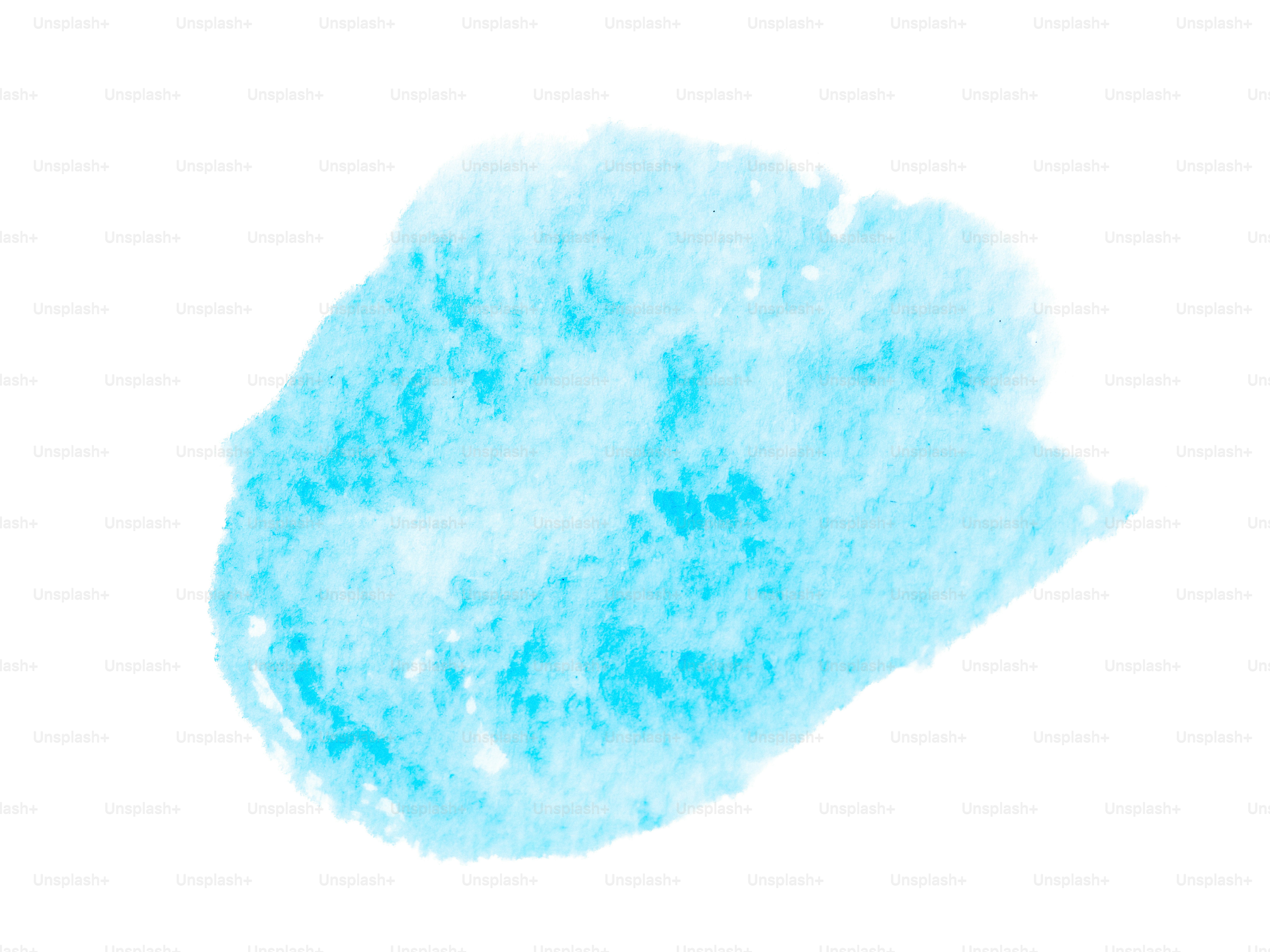 A light blue watercolor brush stroke