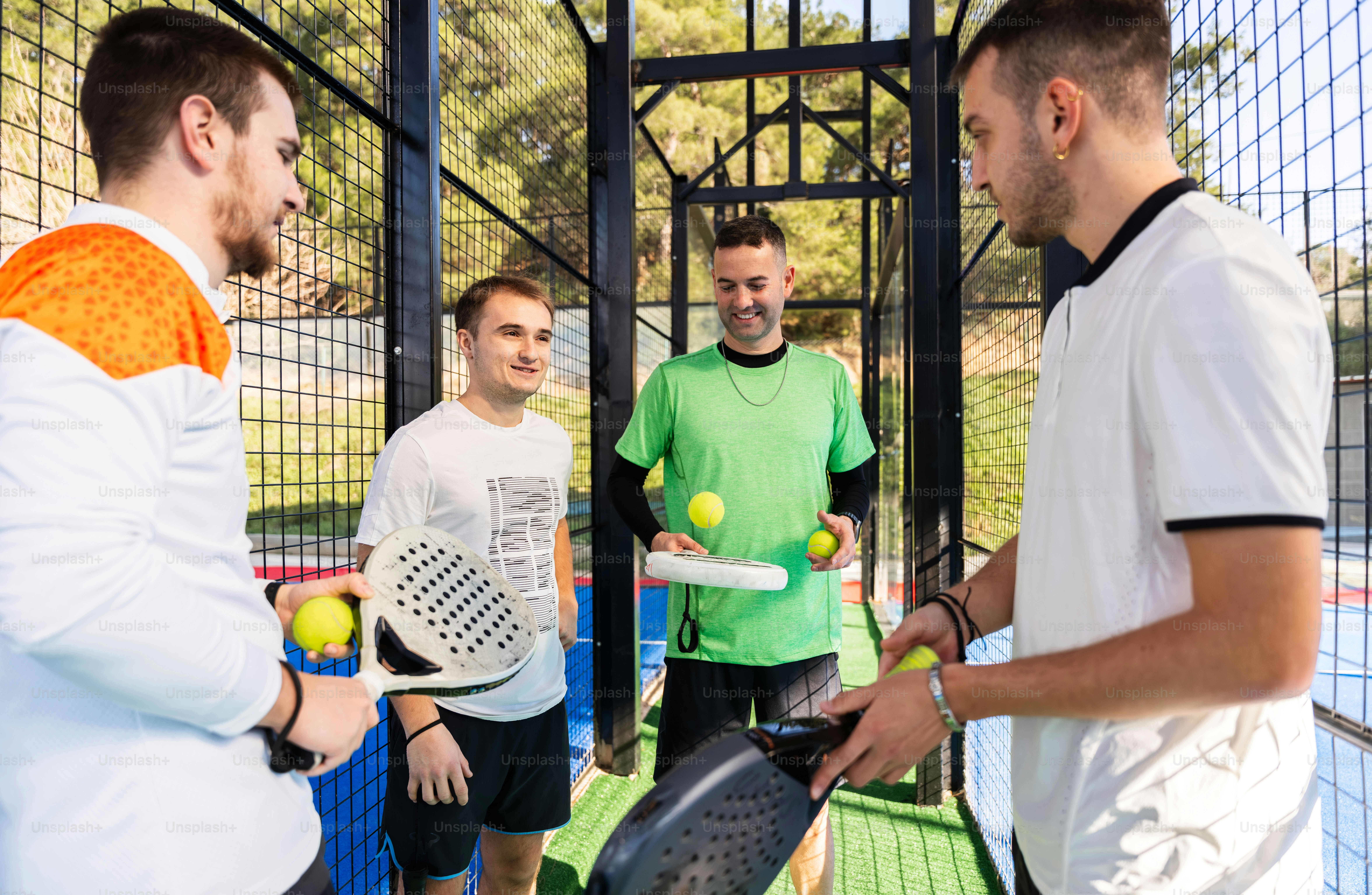 Groupe de joueurs de padel