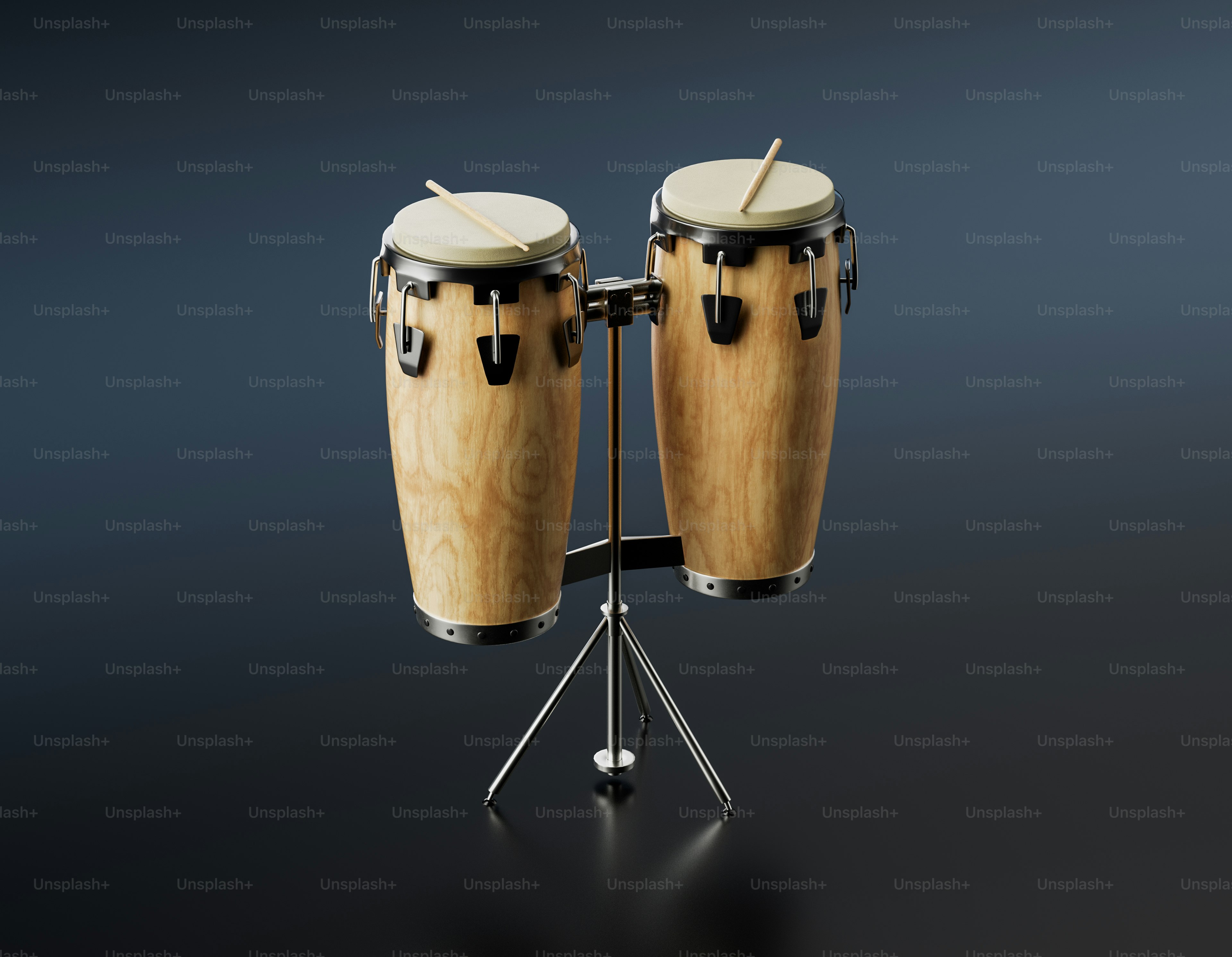 Two conga drums on a stand photo – Art Image on Unsplash