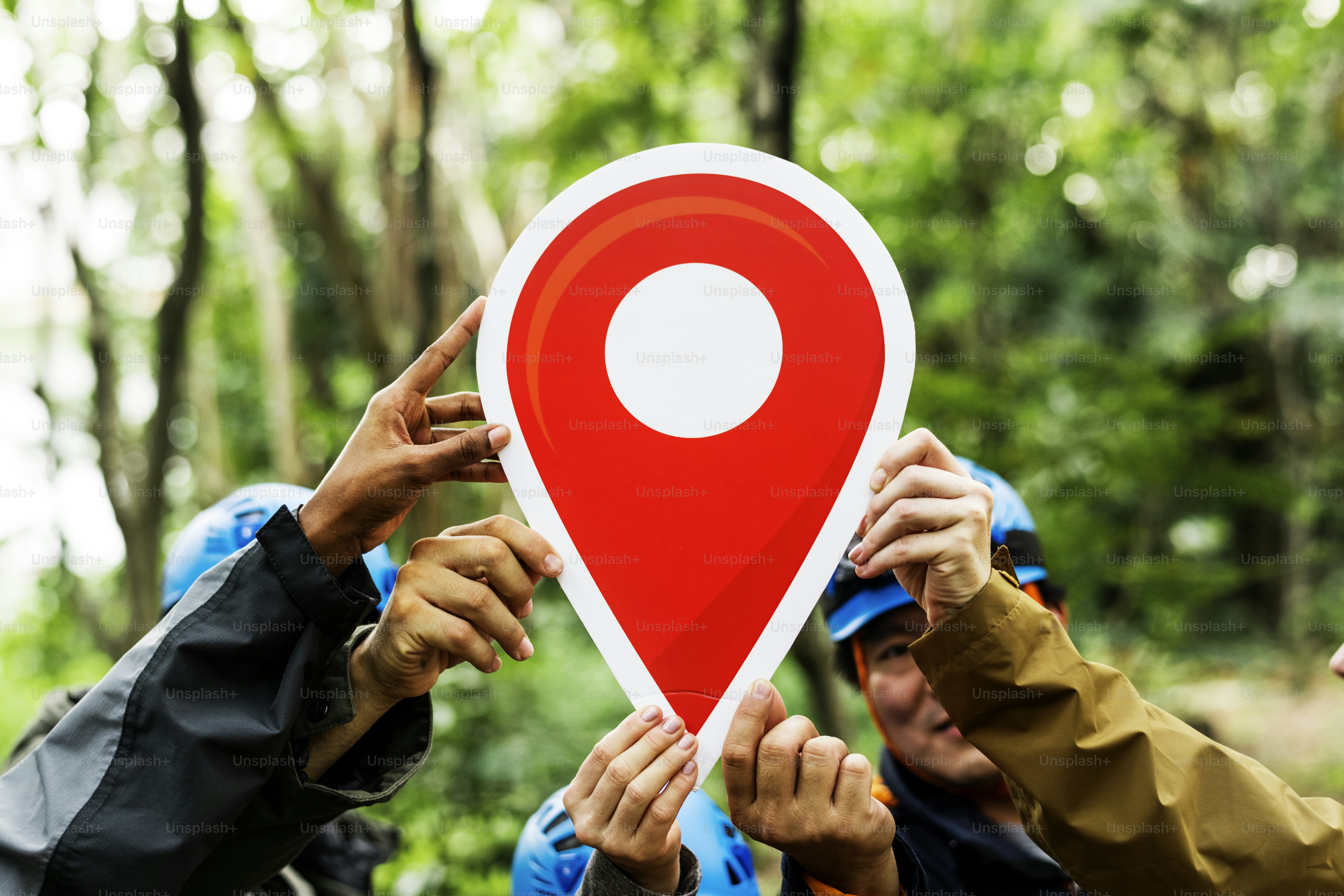 Active friends holding a check point symbol ***These graphics are derived from our own 3D generic designs. They do not infringe on any copyright design.