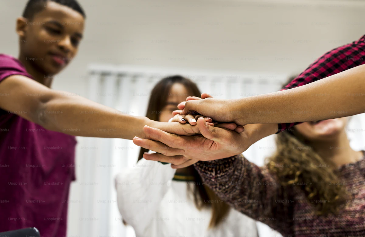 Volunteer offering support with compassion