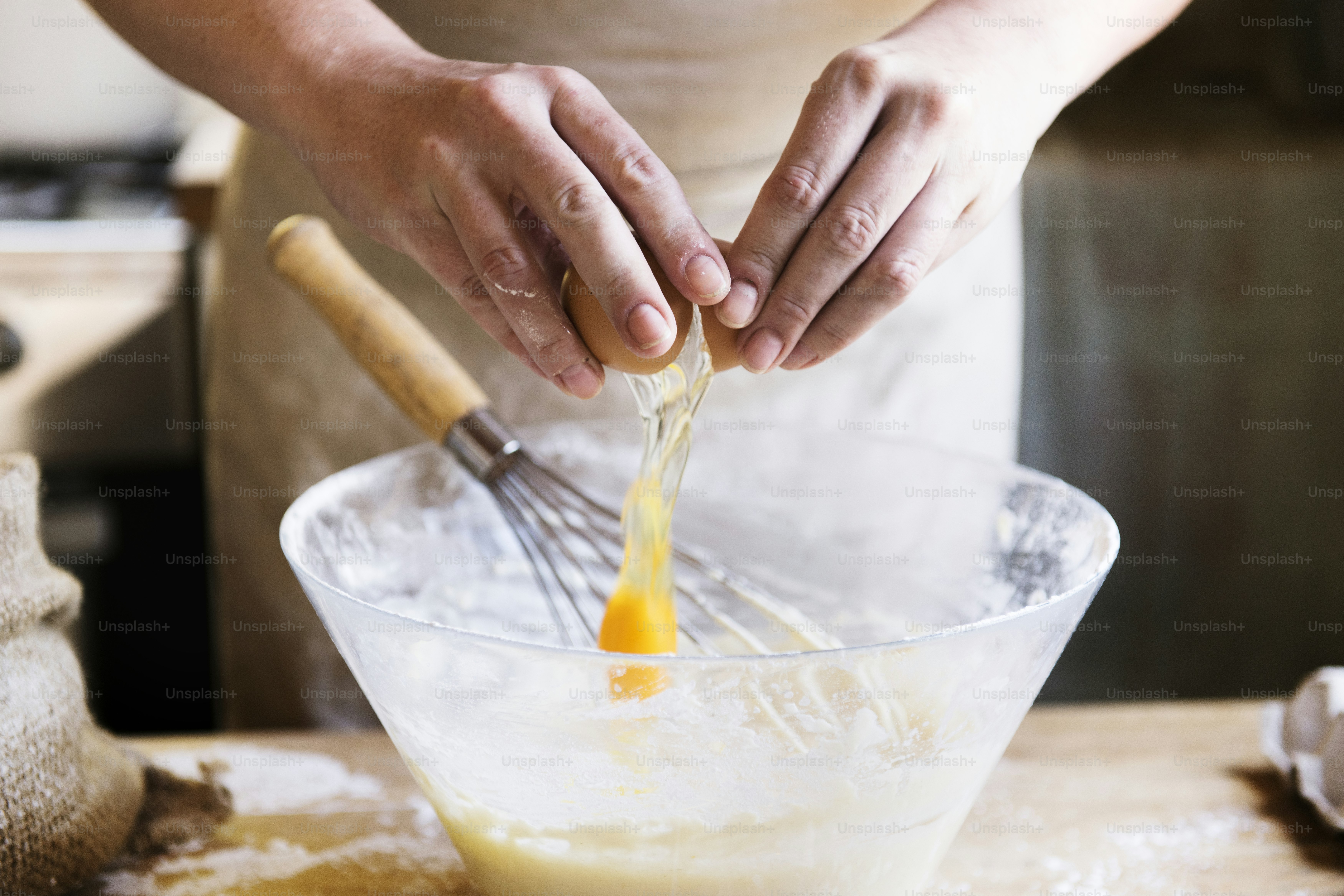 Cake batter food photography recipe idea