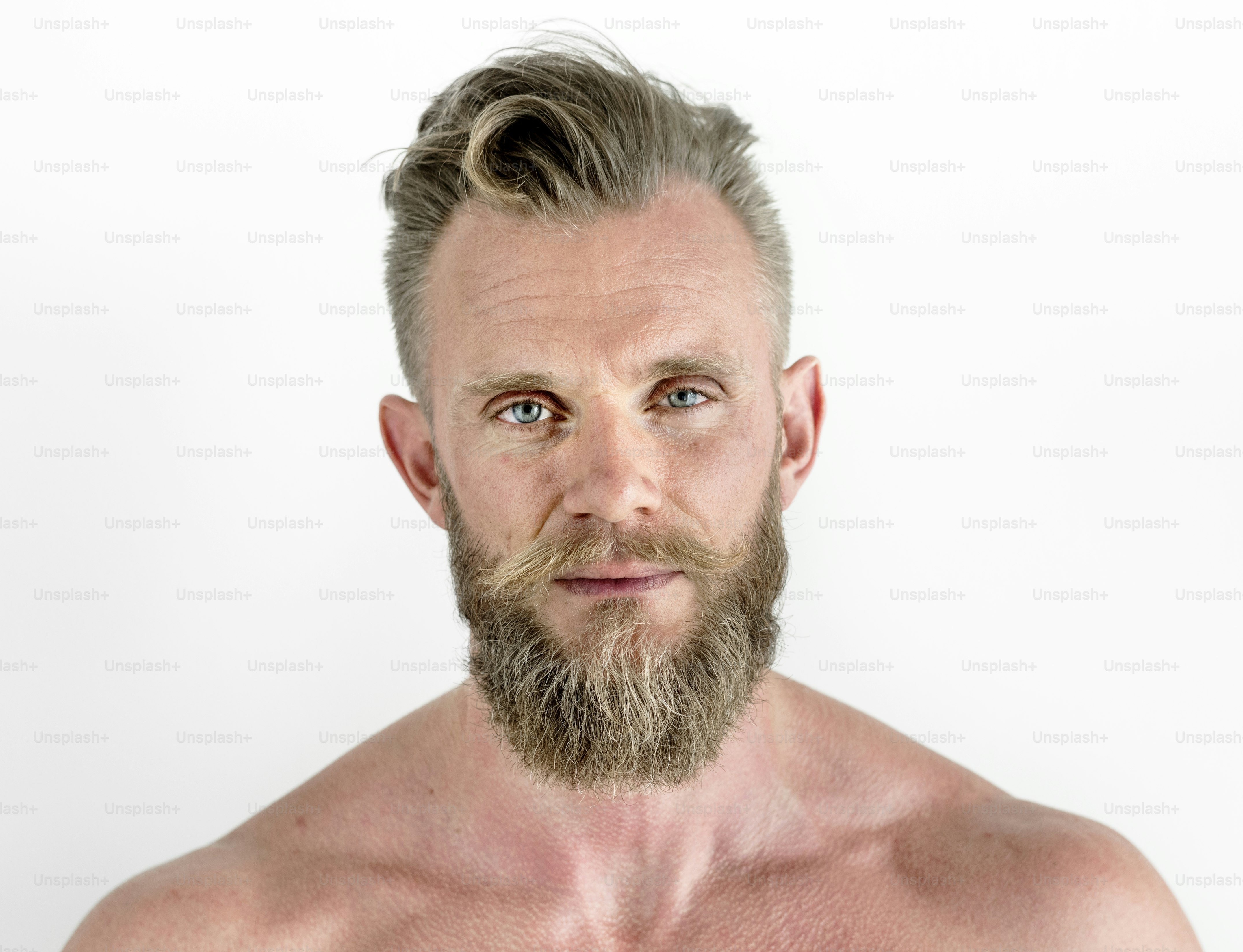 Portrait of white man isolated